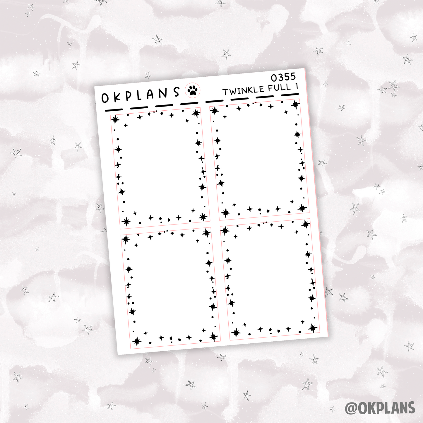 Twinkle All Around V1 // 0355 // Full Box Overlay