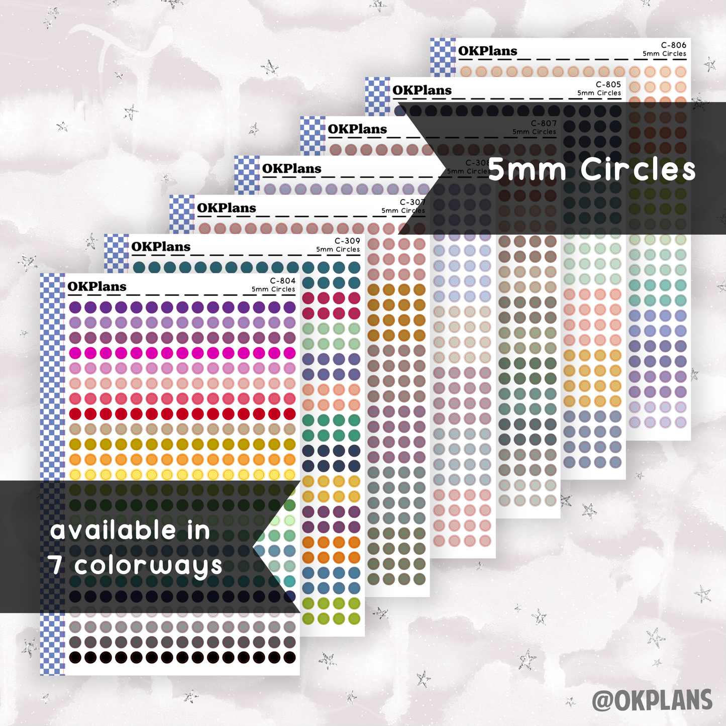 5mm Circles // Multicolor Functional