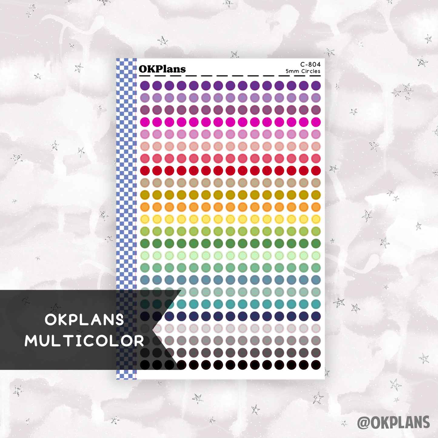 5mm Circles // Multicolor Functional