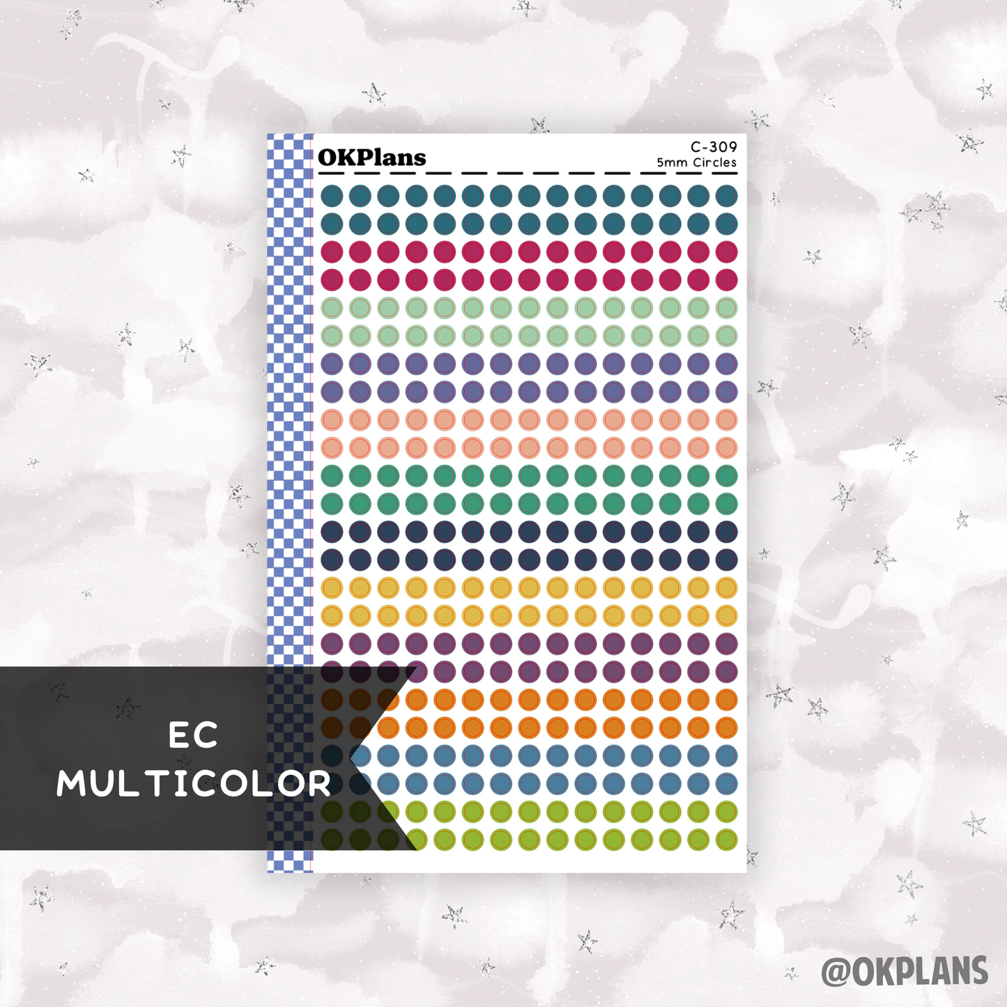 5mm Circles // Multicolor Functional