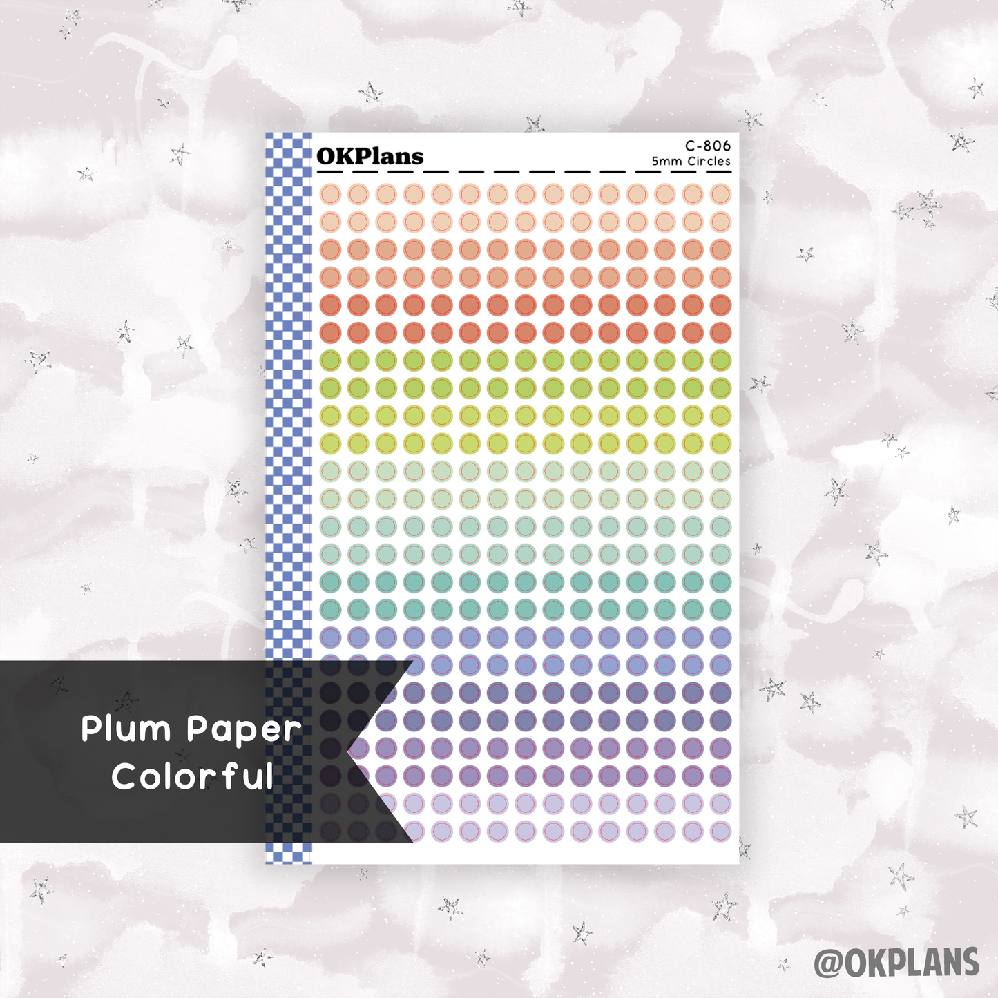 5mm Circles // Multicolor Functional