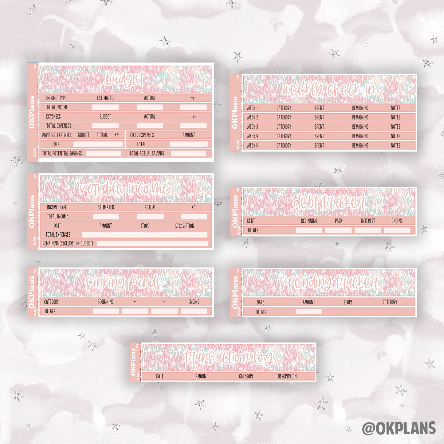 BK-009 // 7x9 // Printable // Budget Kit
