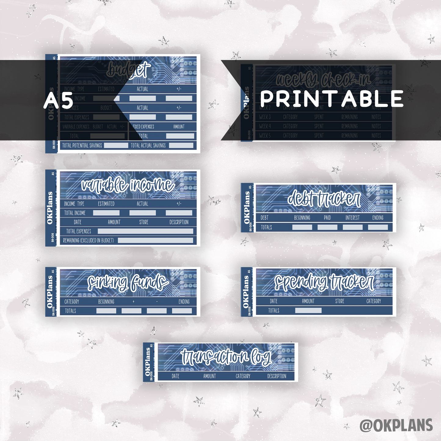 BK-008 // A5 // Printable // Budget Kit