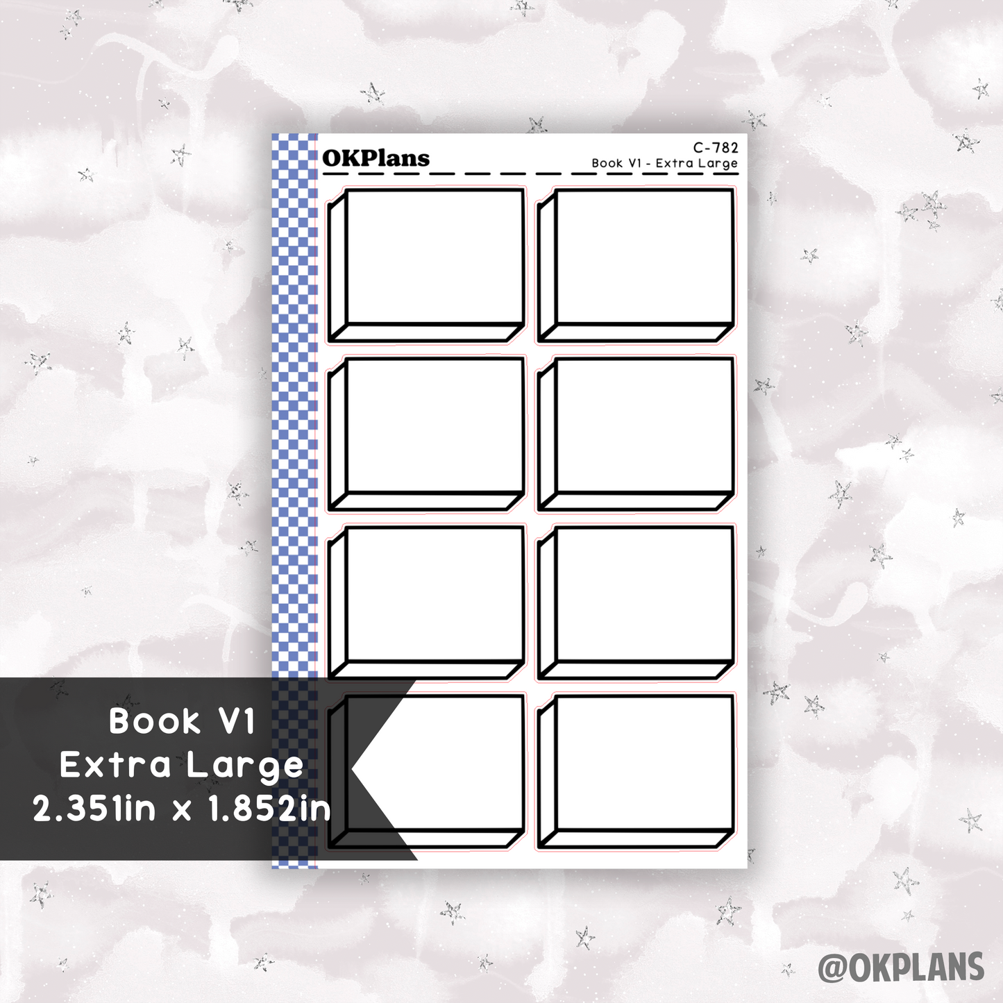 Book V1 - Extra Large // Printable // C-782 // Functional