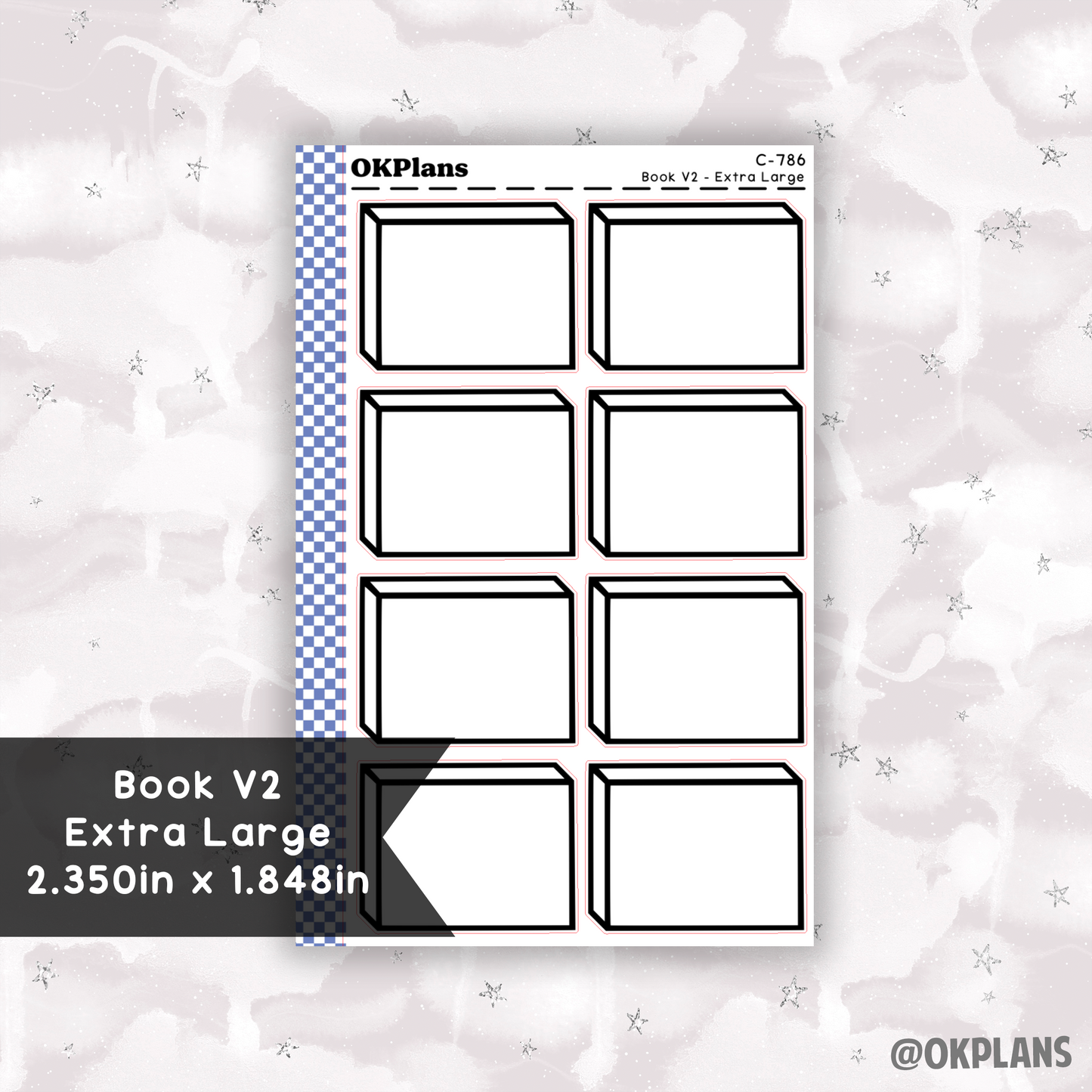 Book V2 - Extra Large // Printable // C-786 // Functional