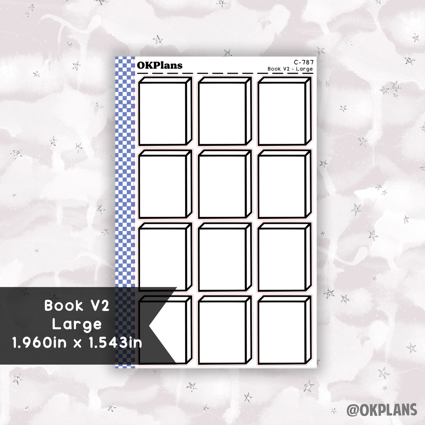 Book V2 - Large // Printable // C-787 // Functional