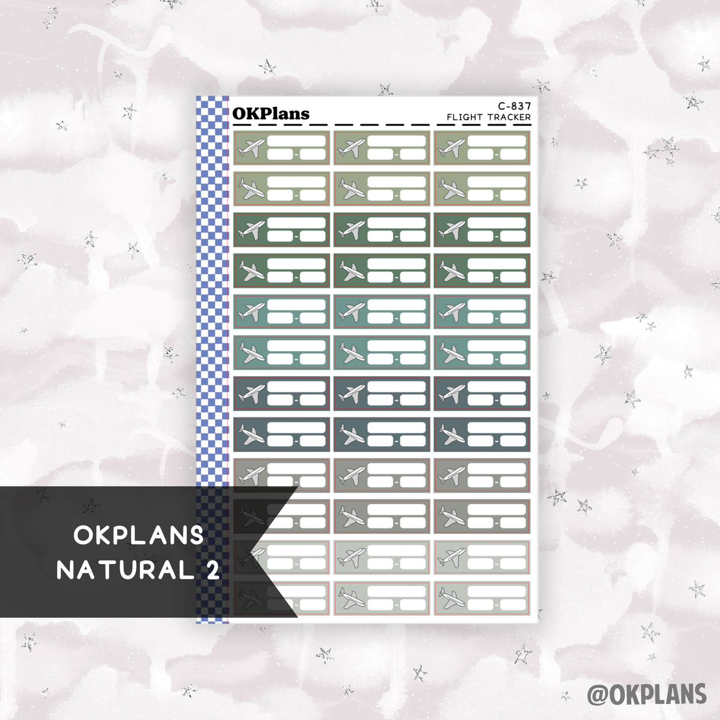 Flight Tracker // Printable // Multicolor Functional
