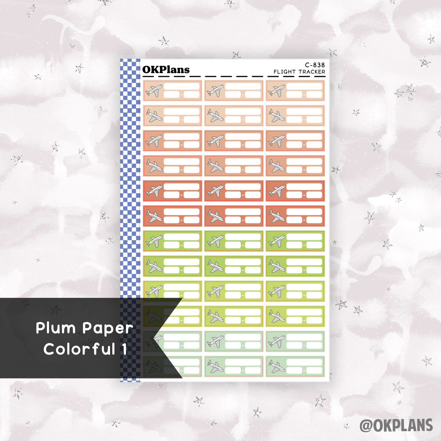 Flight Tracker // Printable // Multicolor Functional