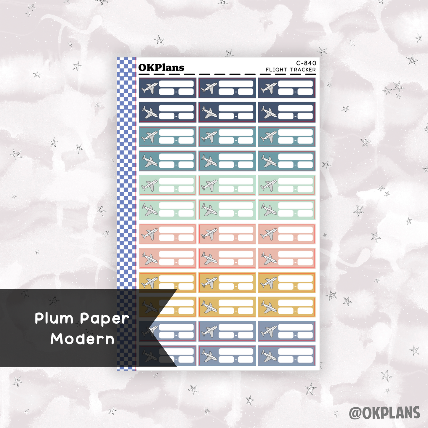 Flight Tracker // Printable // Multicolor Functional