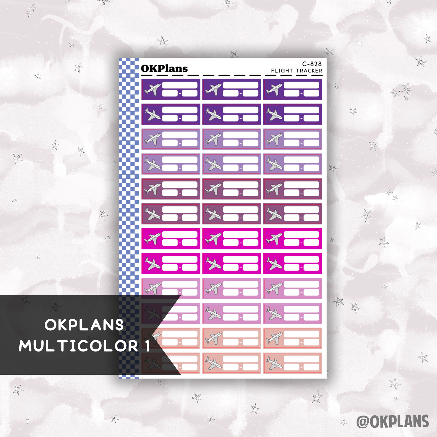 Flight Tracker // Printable // Multicolor Functional