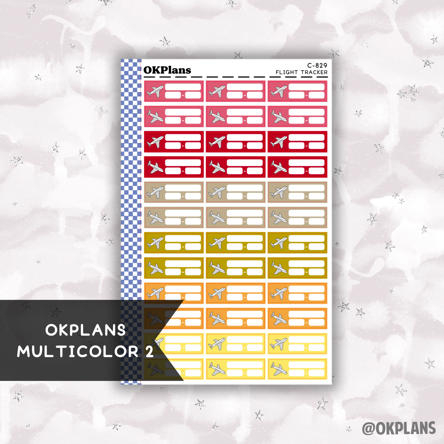 Flight Tracker // Printable // Multicolor Functional