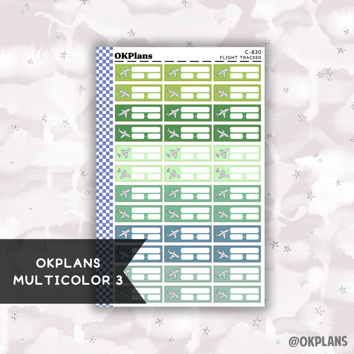 Flight Tracker // Printable // Multicolor Functional