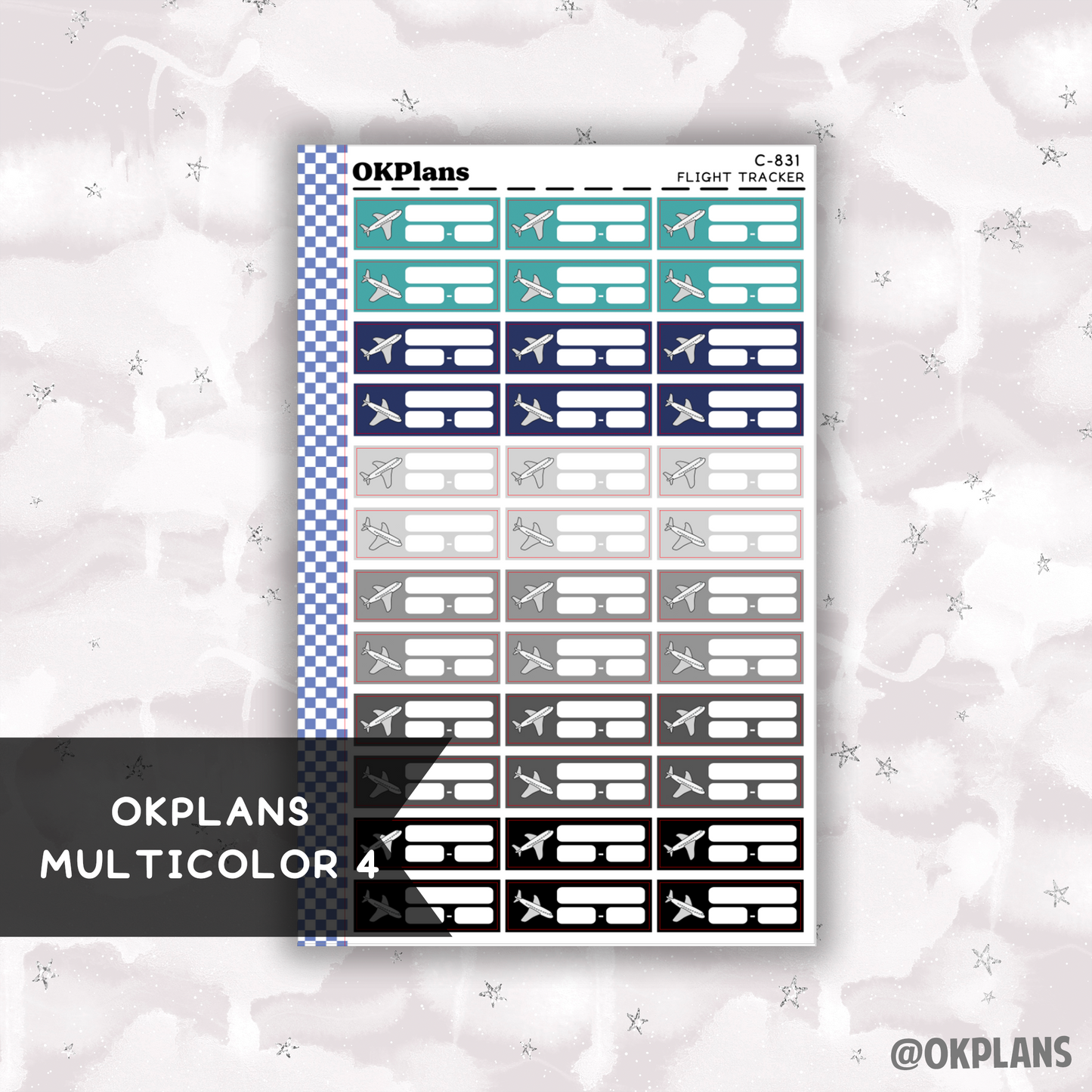 Flight Tracker // Printable // Multicolor Functional