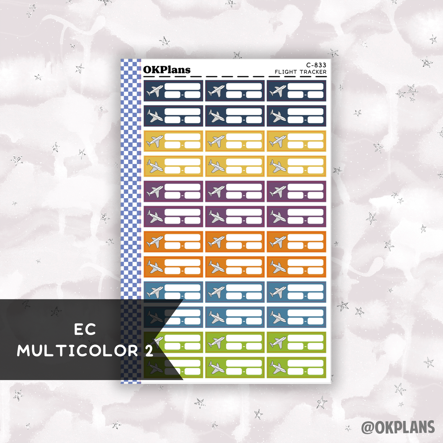 Flight Tracker // Printable // Multicolor Functional