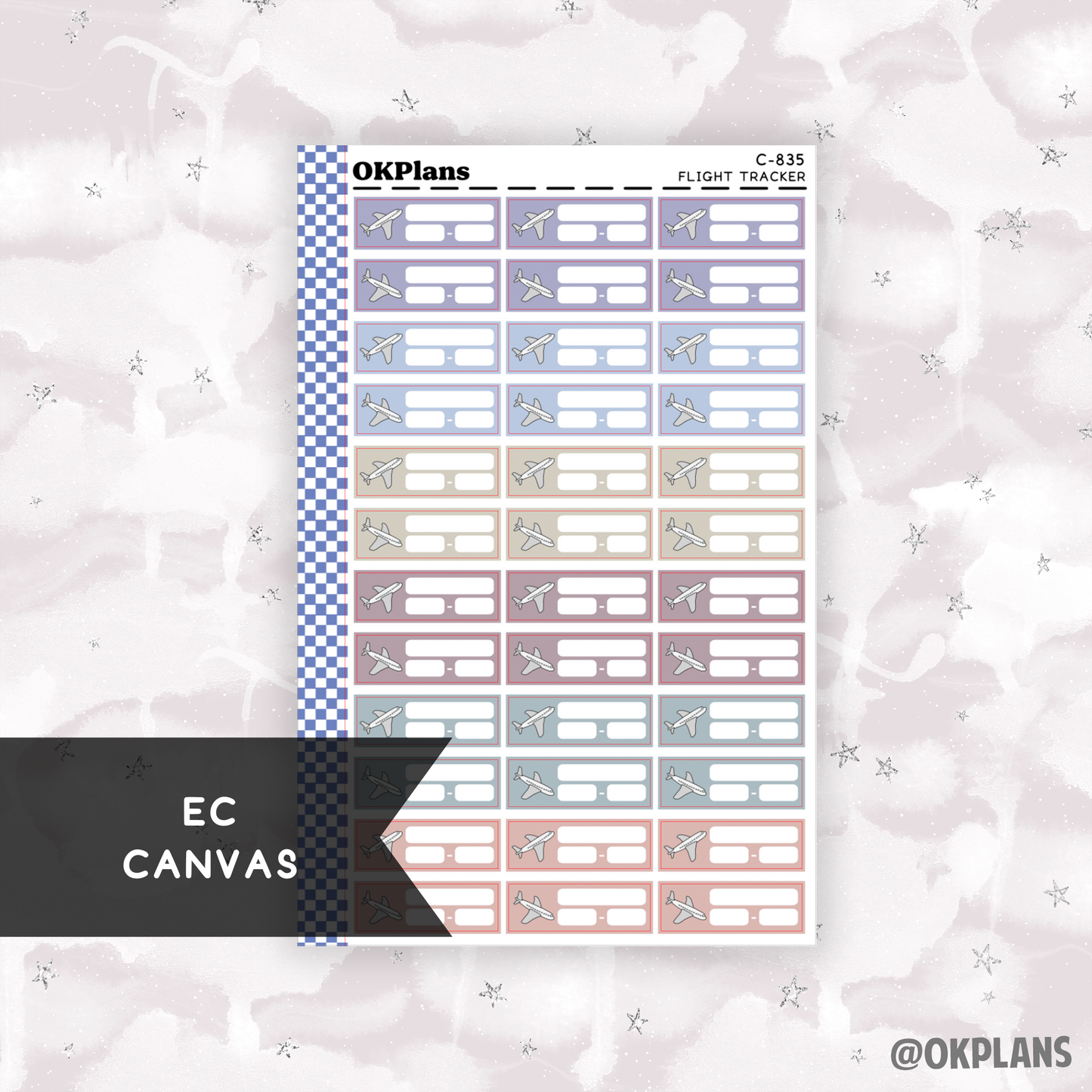 Flight Tracker // Printable // Multicolor Functional