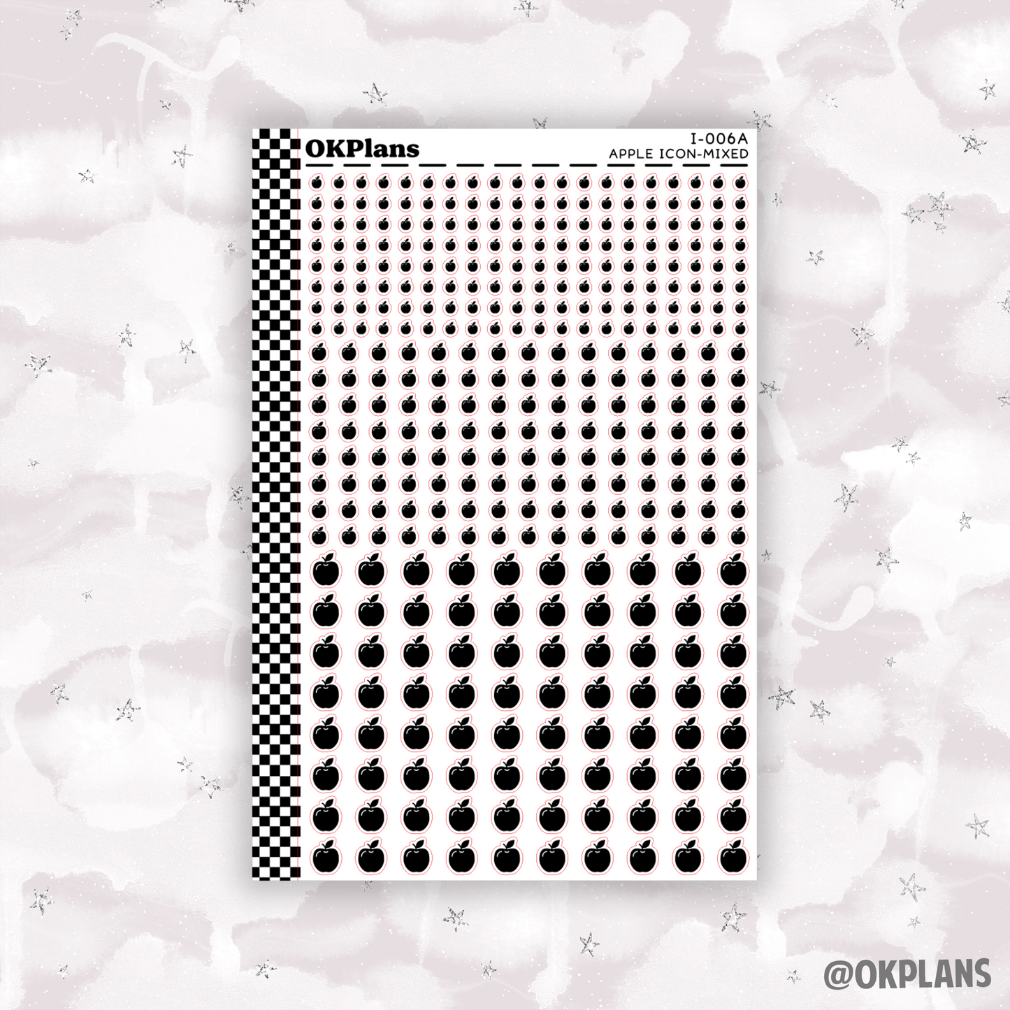 Apple // Printable // I-006 // Icons