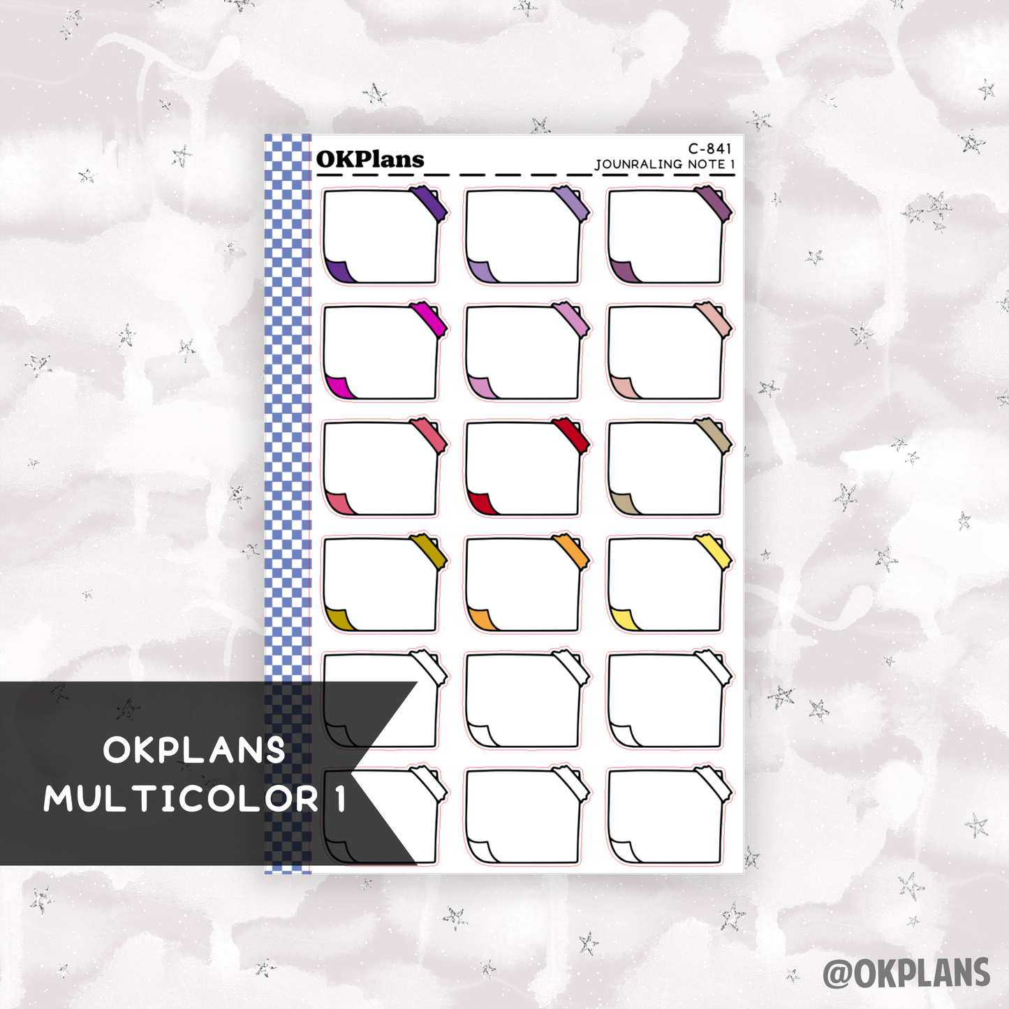 Journaling Note 1 // Printable // Multicolor Functional