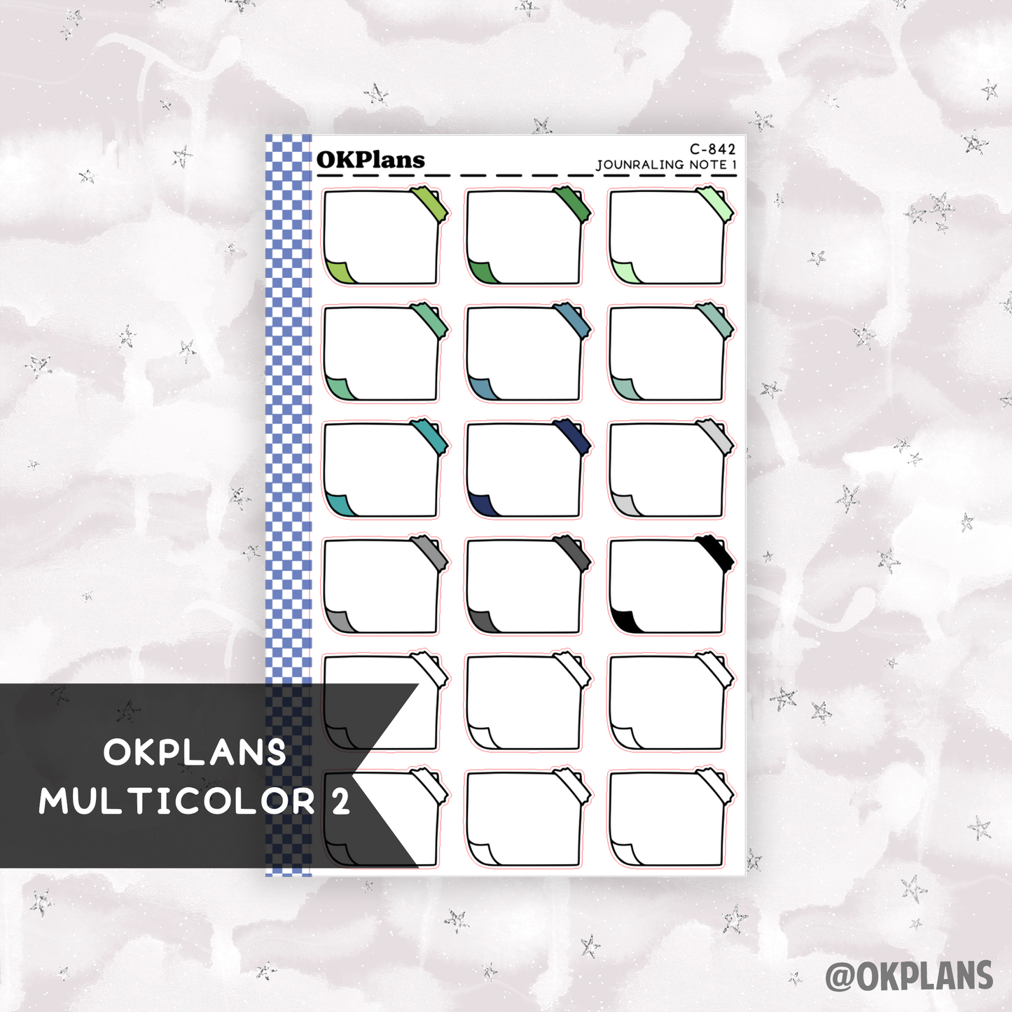 Journaling Note 1 // Printable // Multicolor Functional