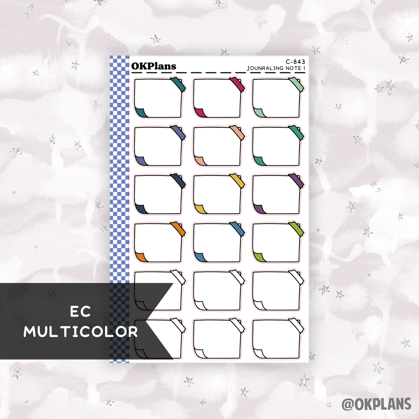 Journaling Note 1 // Printable // Multicolor Functional