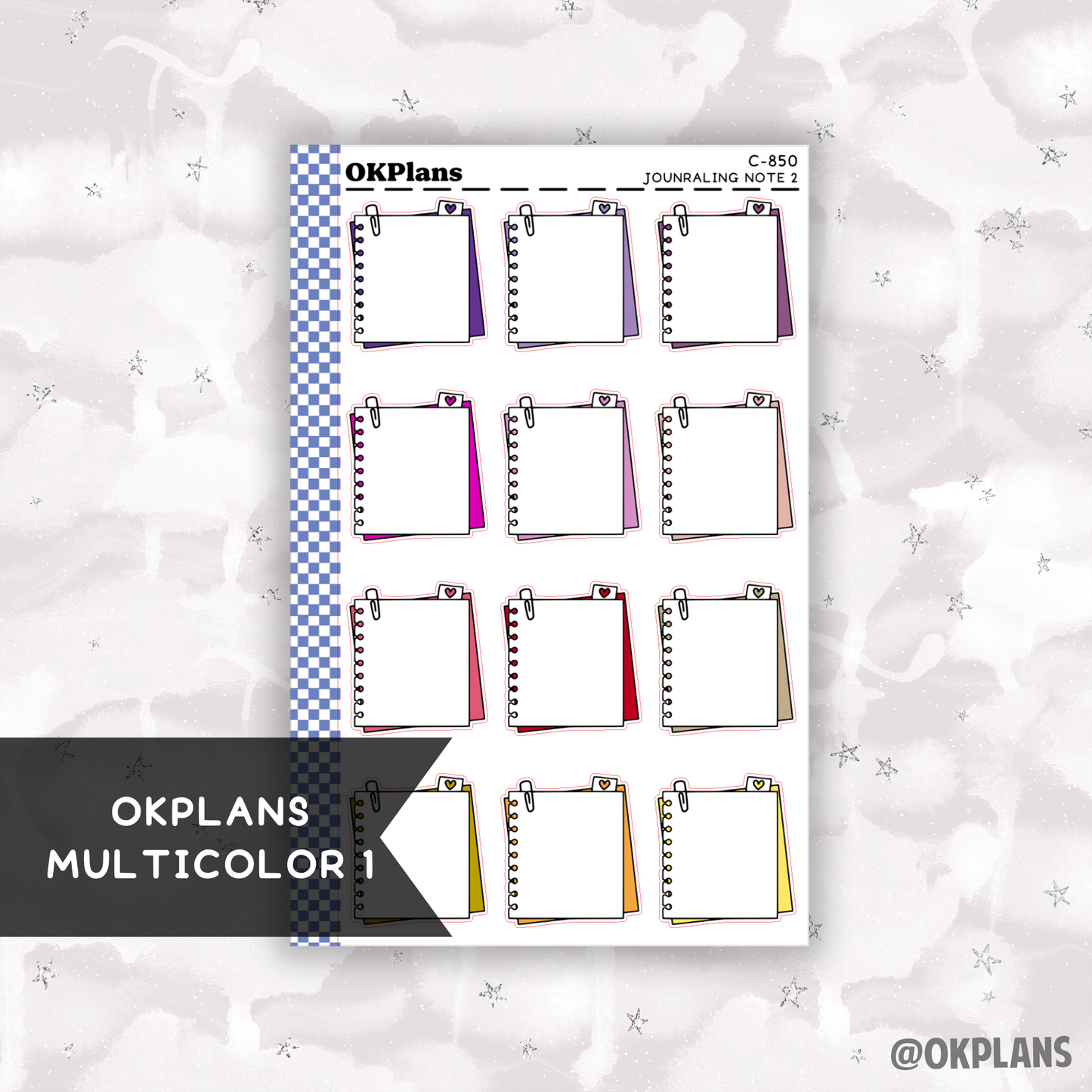 Journaling Note 2 // Printable // Multicolor Functional