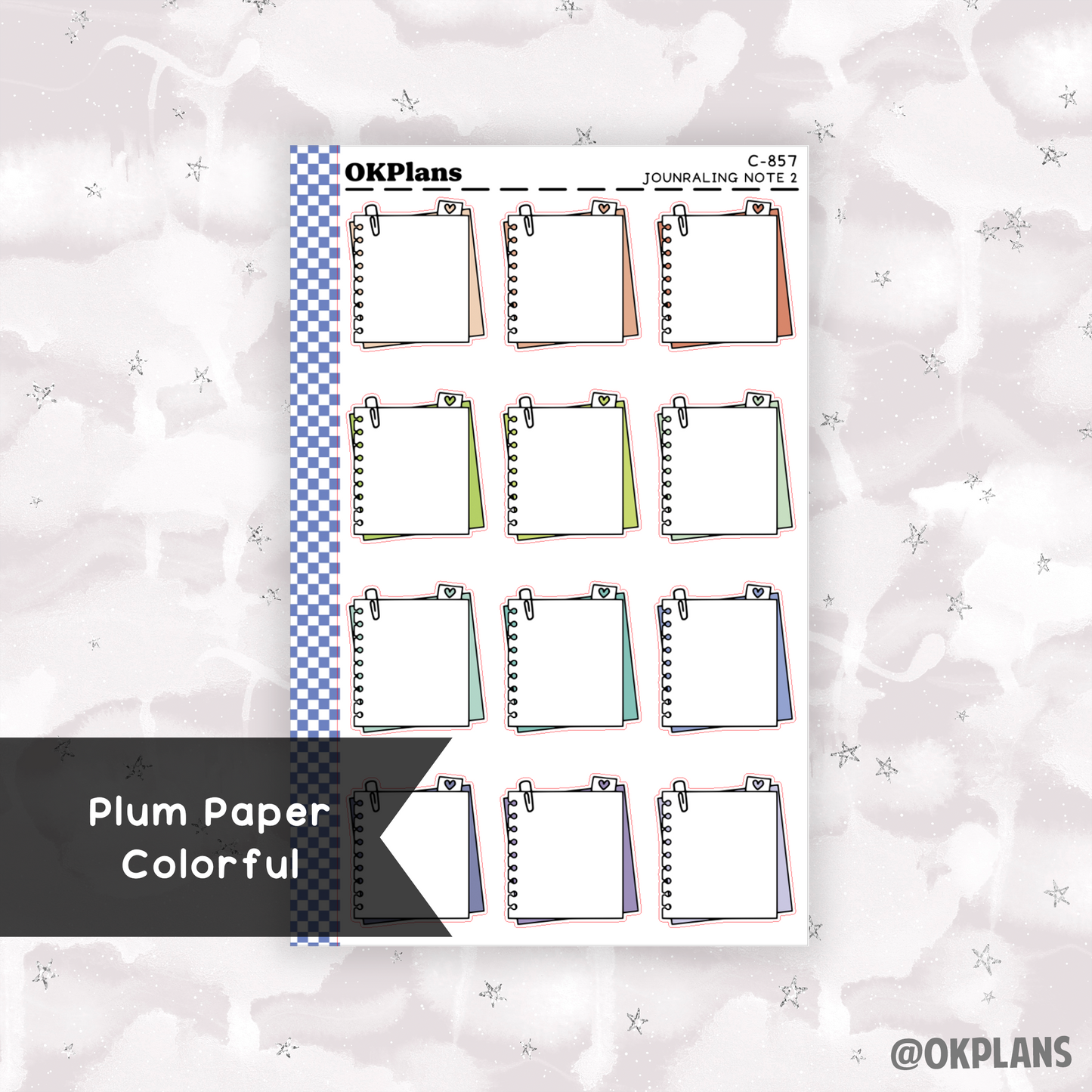 Journaling Note 2 // Printable // Multicolor Functional
