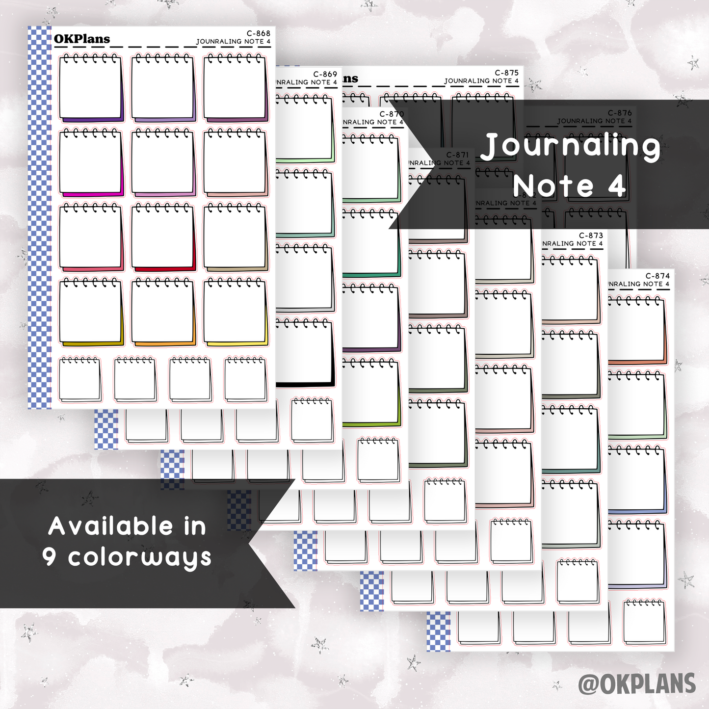 Journaling Note 4 // Multicolor Functional