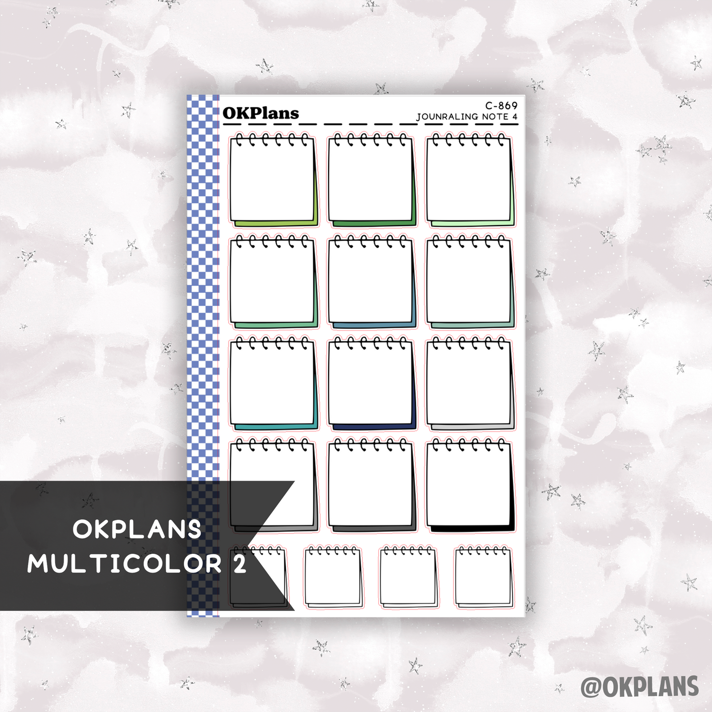 Journaling Note 4 // Printable // Multicolor Functional