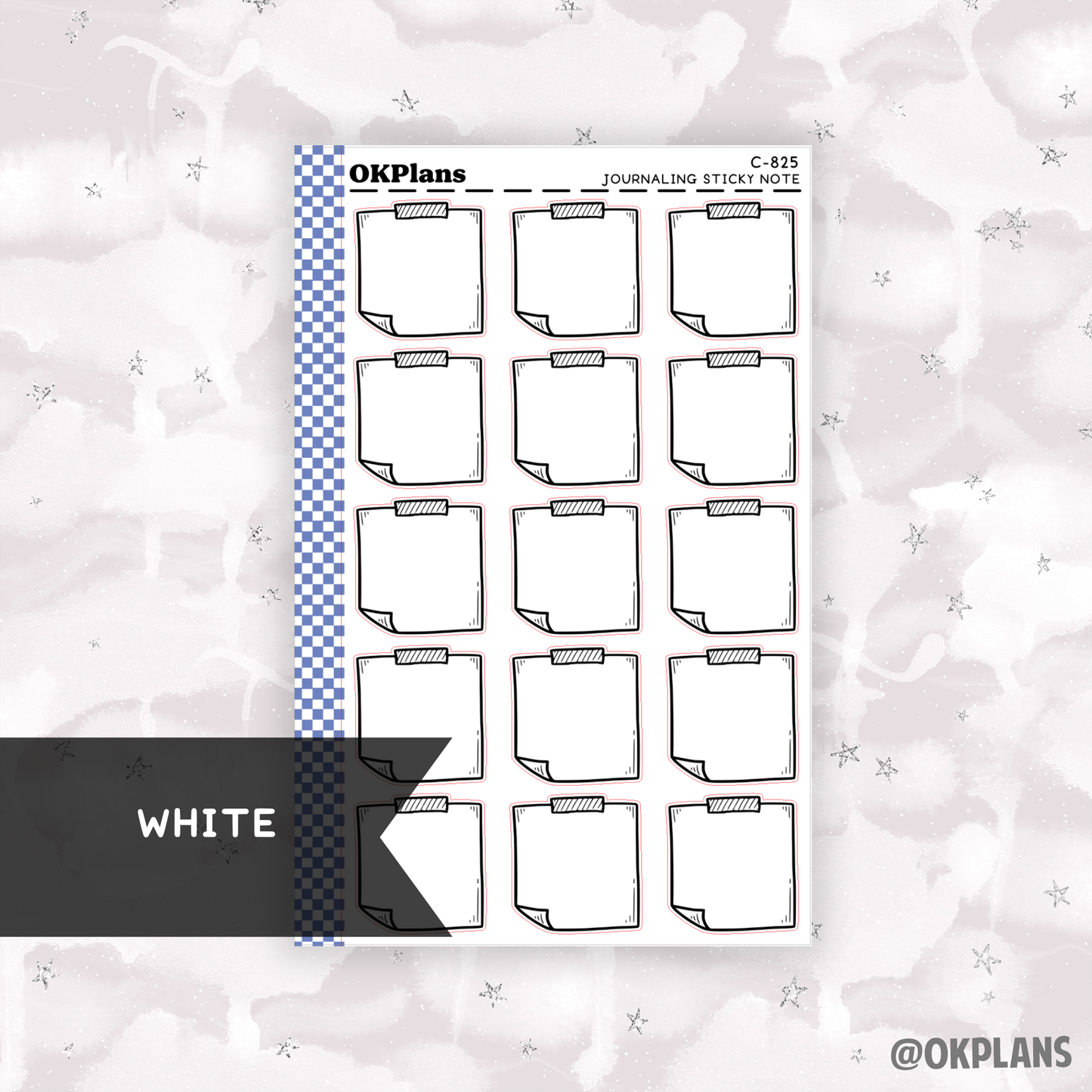 Journaling Sticky Note // Multicolor Functional