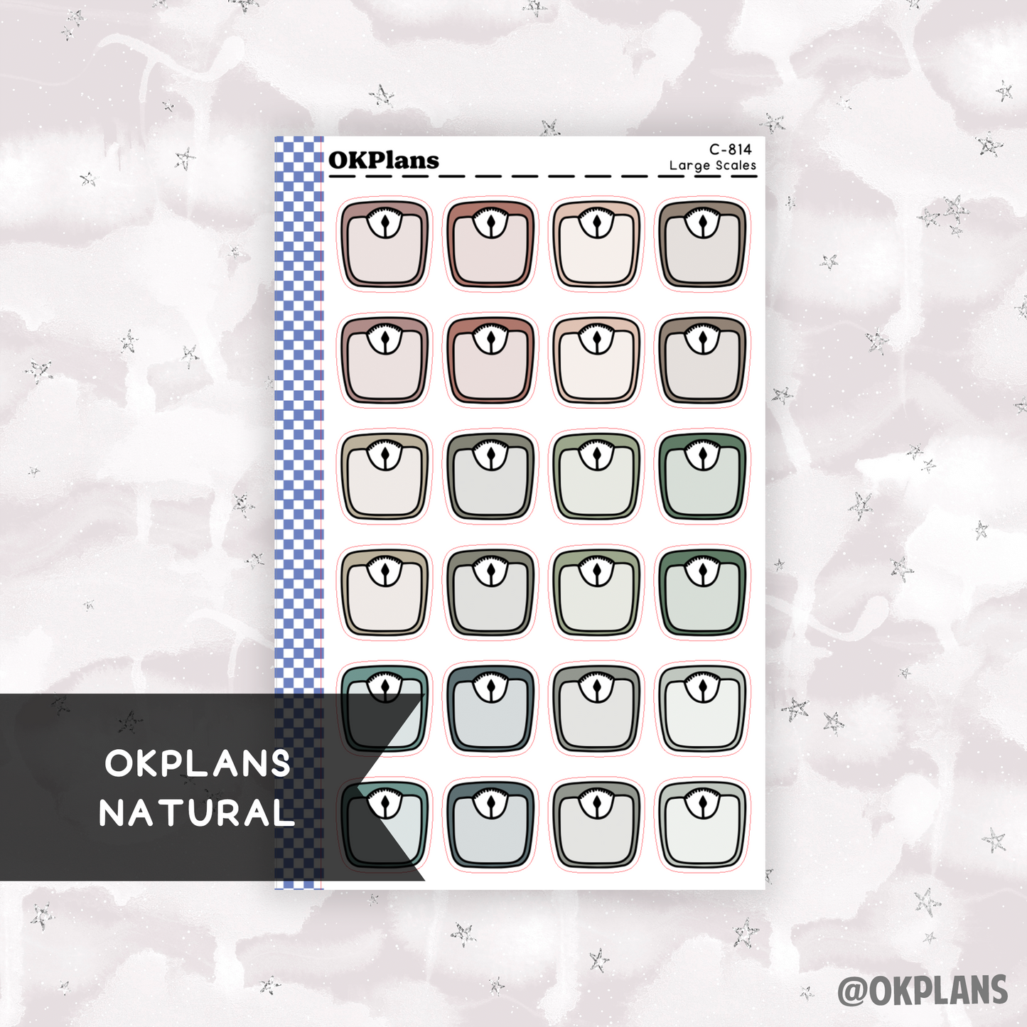 Large Scales // Natural // Printable // C-814 // Multicolor Functional