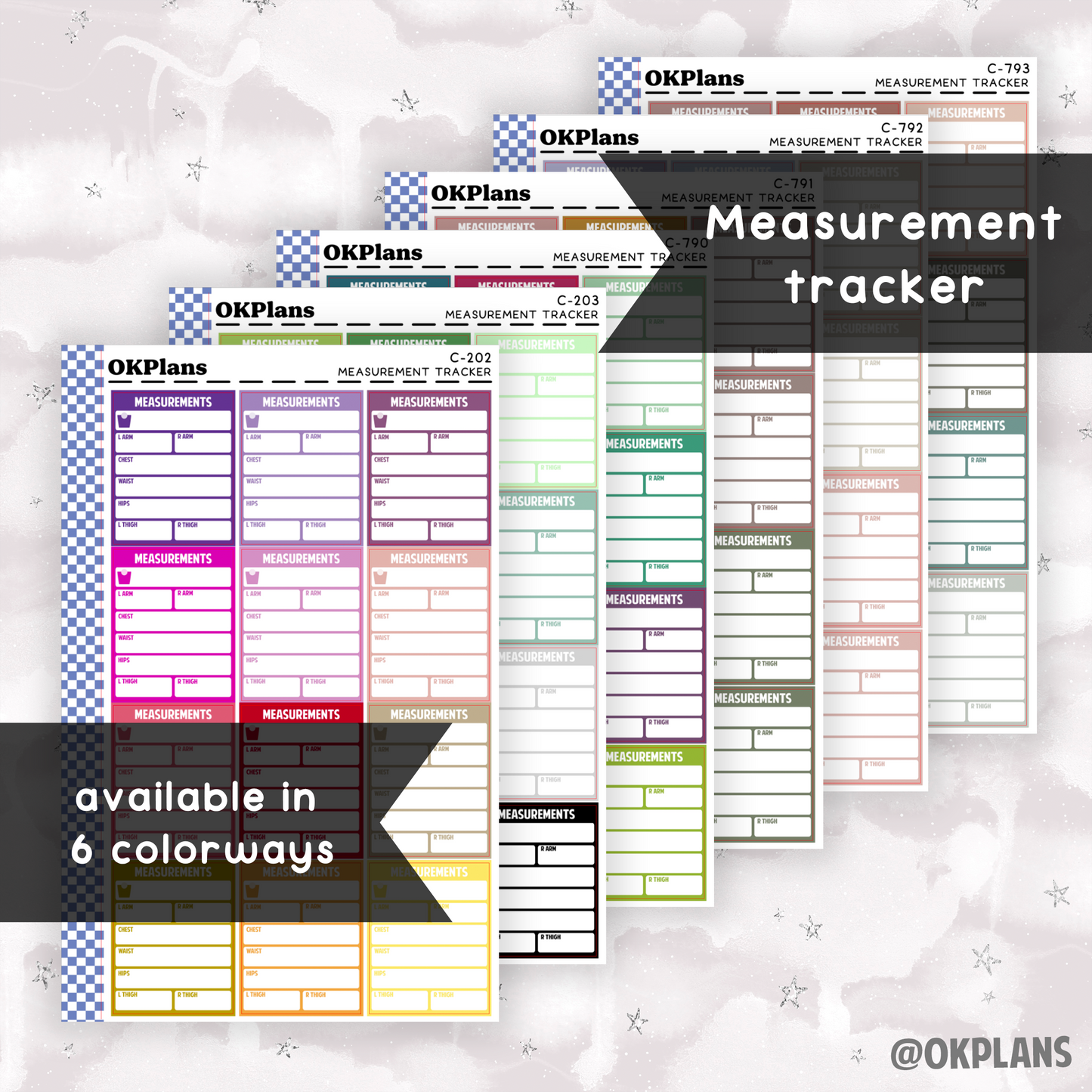 Measurement Tracker // Multicolor Functional