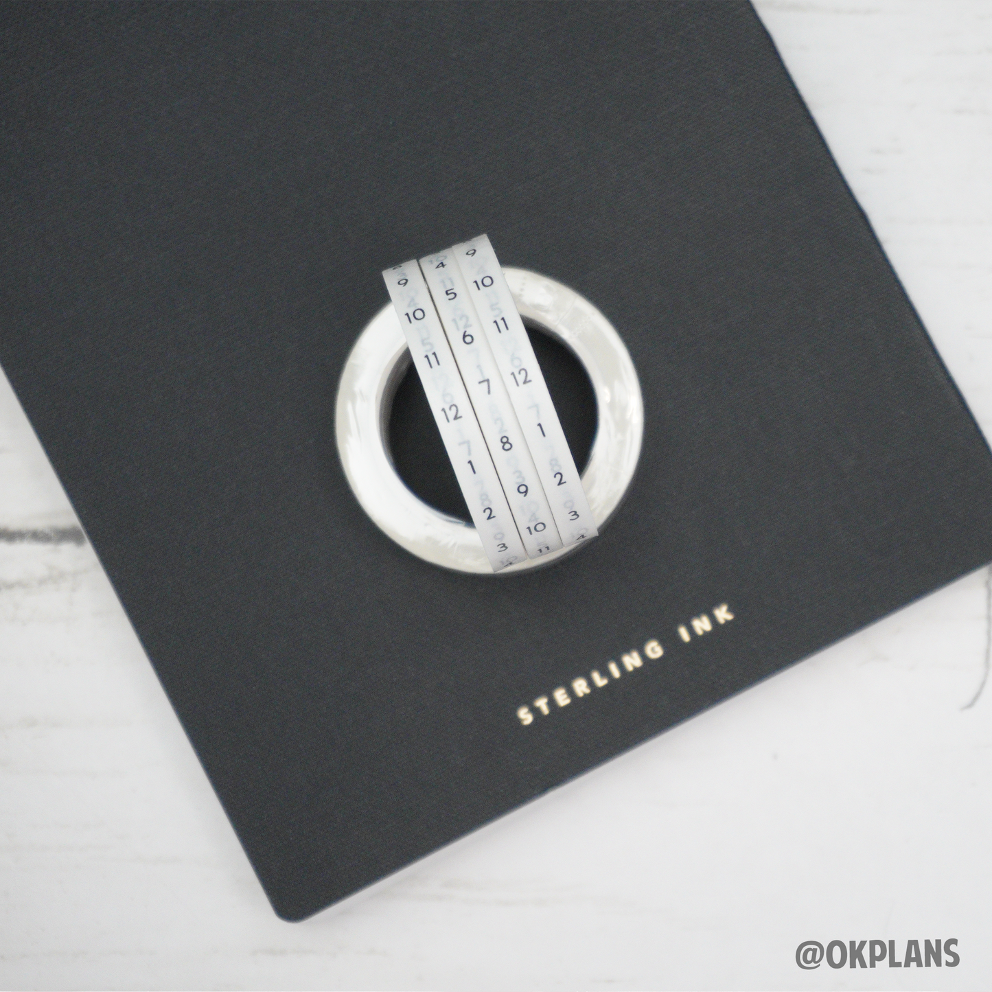 Sterling Ink Time (Hourly) Washi Tape // Sterling Ink Planners/Notebooks