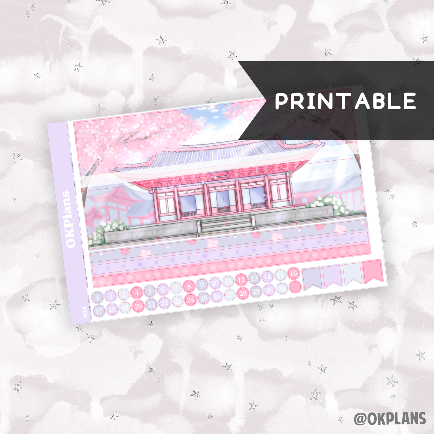 Seoul // Monthly Kit // Printable