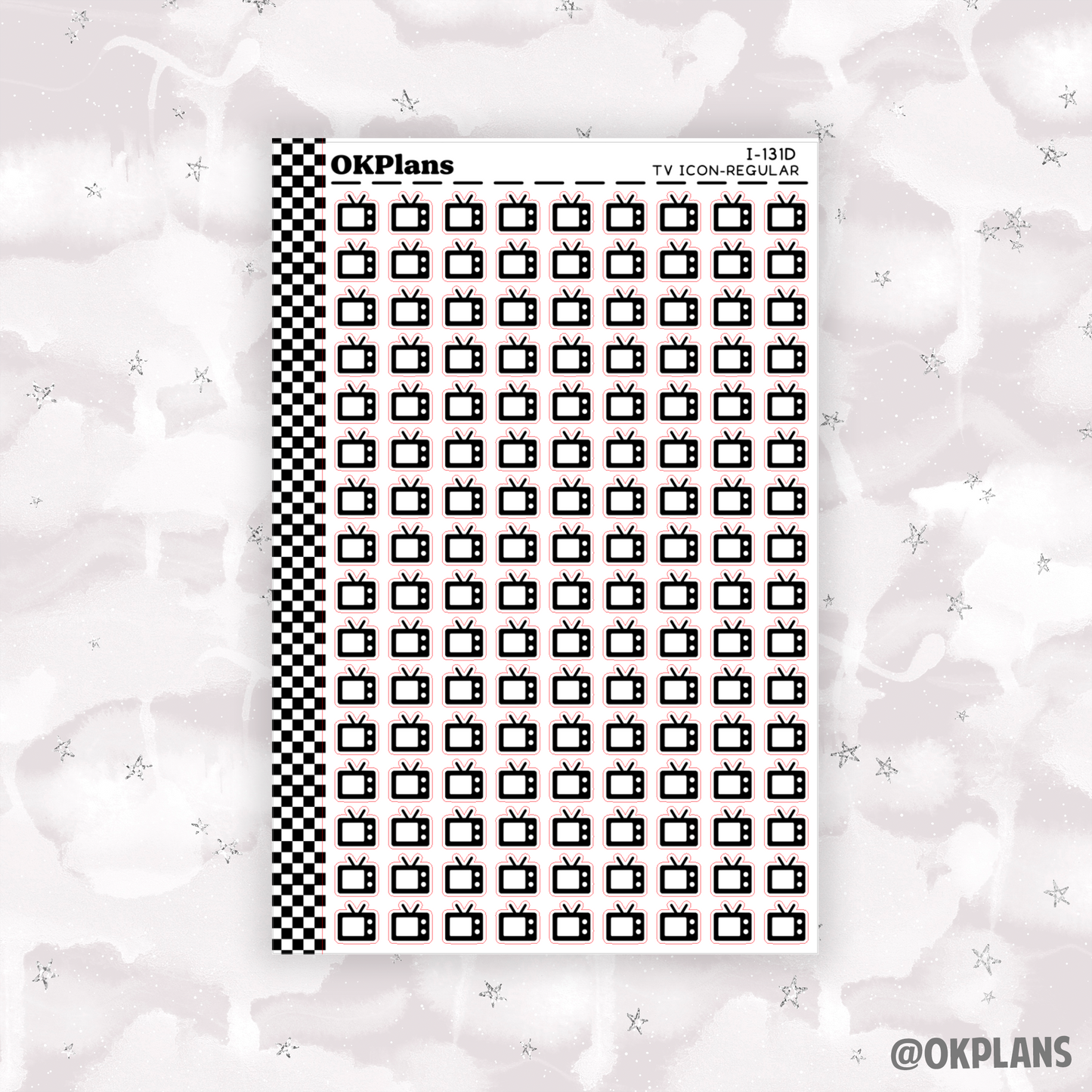 TV // I-131 // Foiled Icons