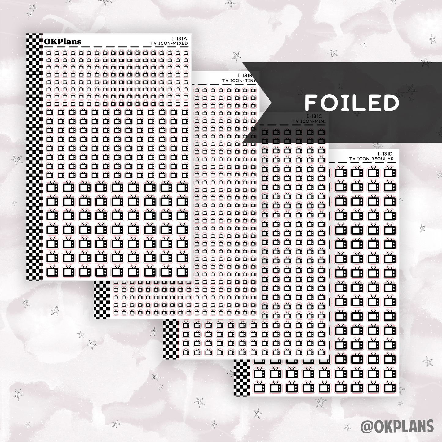 TV // I-131 // Foiled Icons