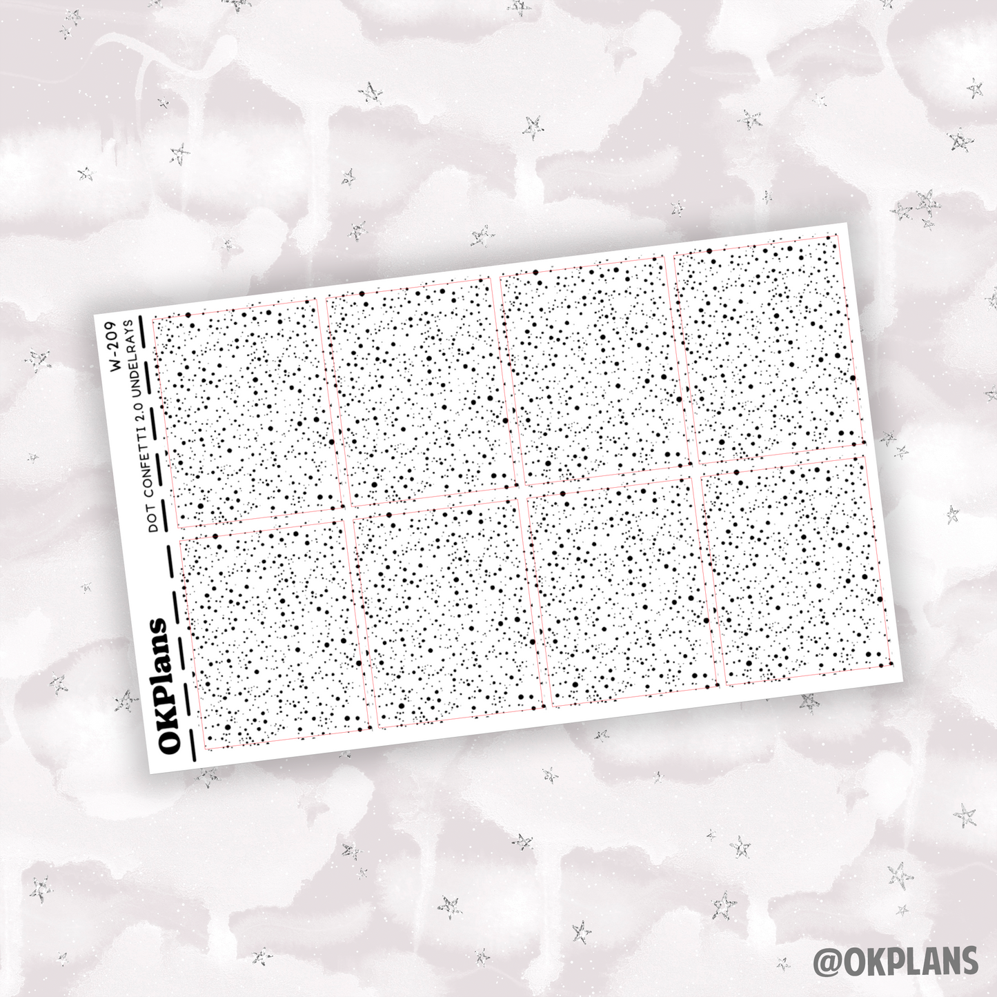 Dot Confetti 2.0 Underlays // W-209 // Foiled