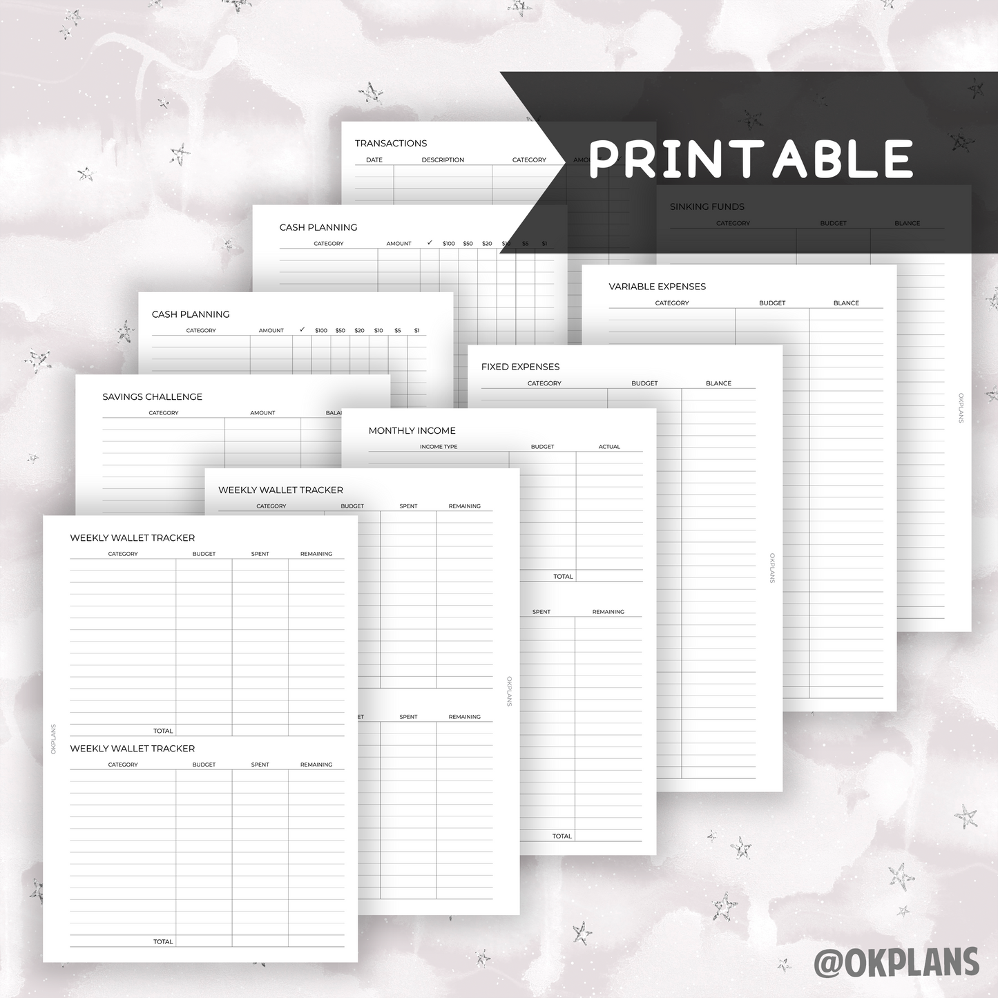 A5 Budget Notebook Printable // Budget