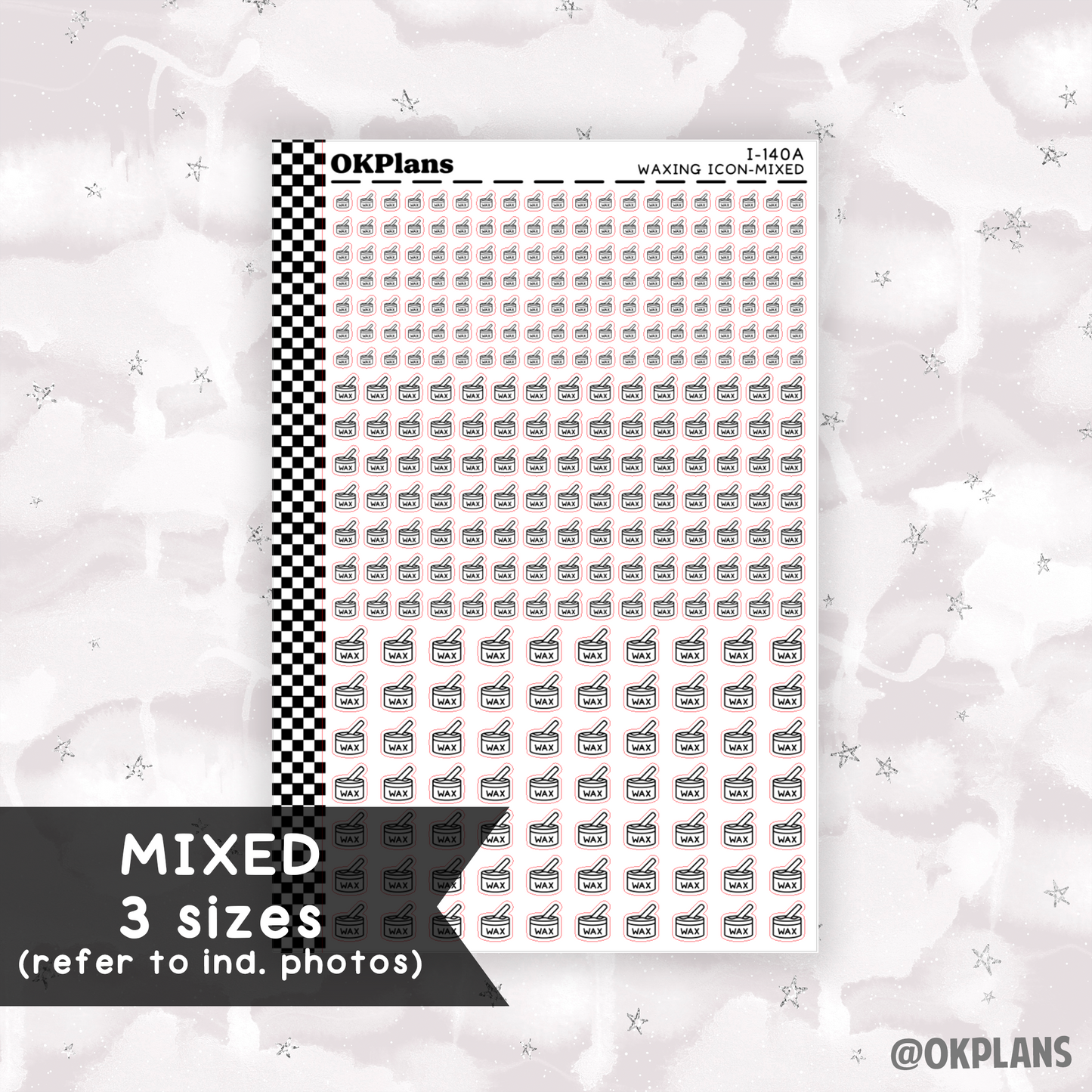 Waxing // Printable // I-140 // Icons