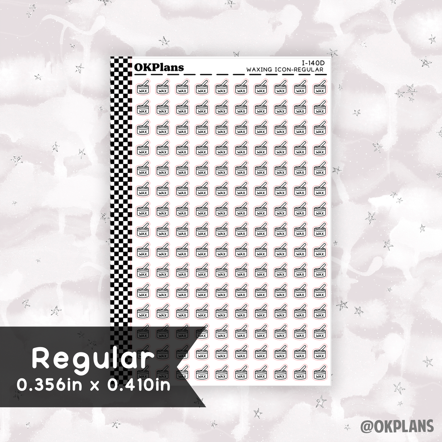 Waxing // Printable // I-140 // Icons