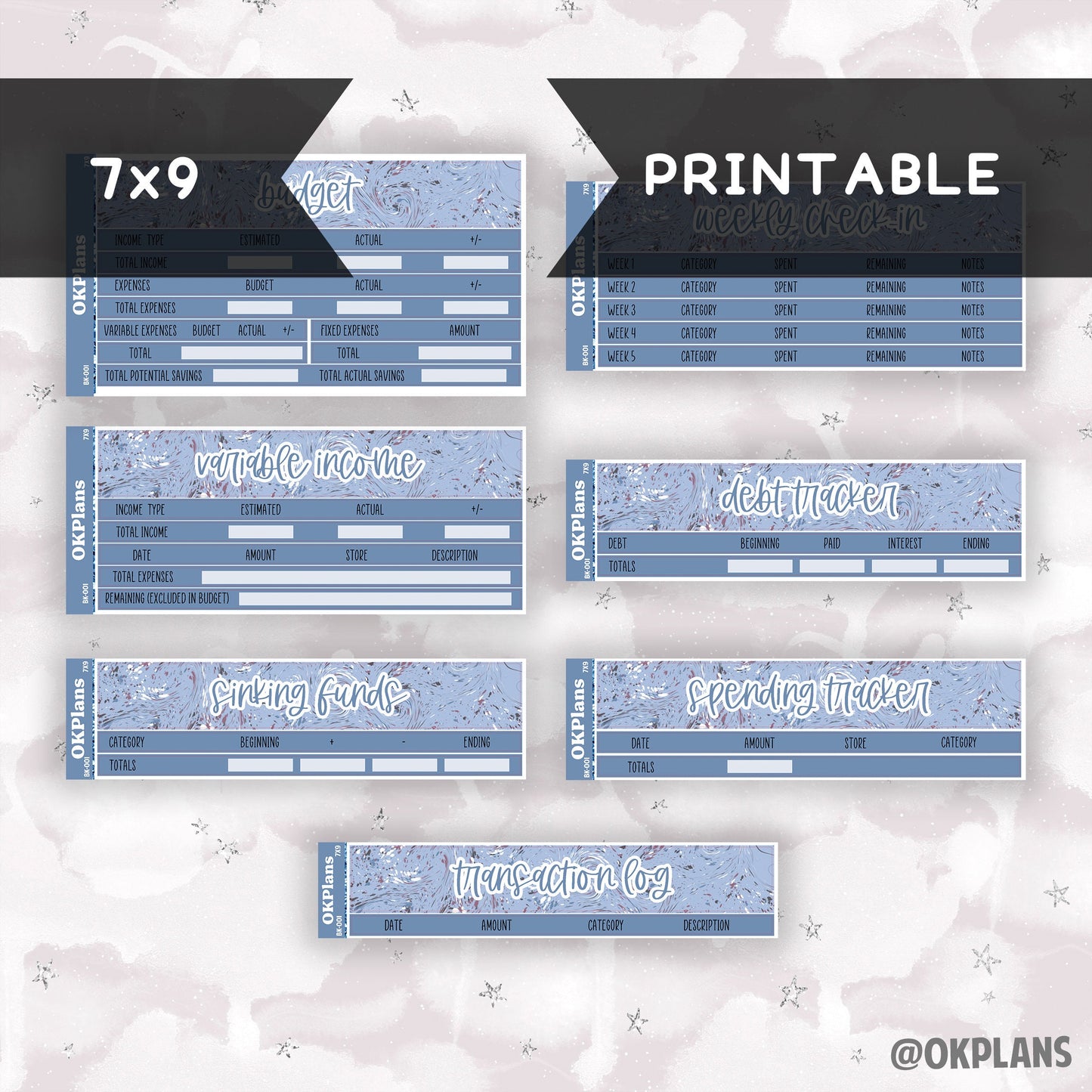 BK-001 // 7x9 // Printable // Budget Kit