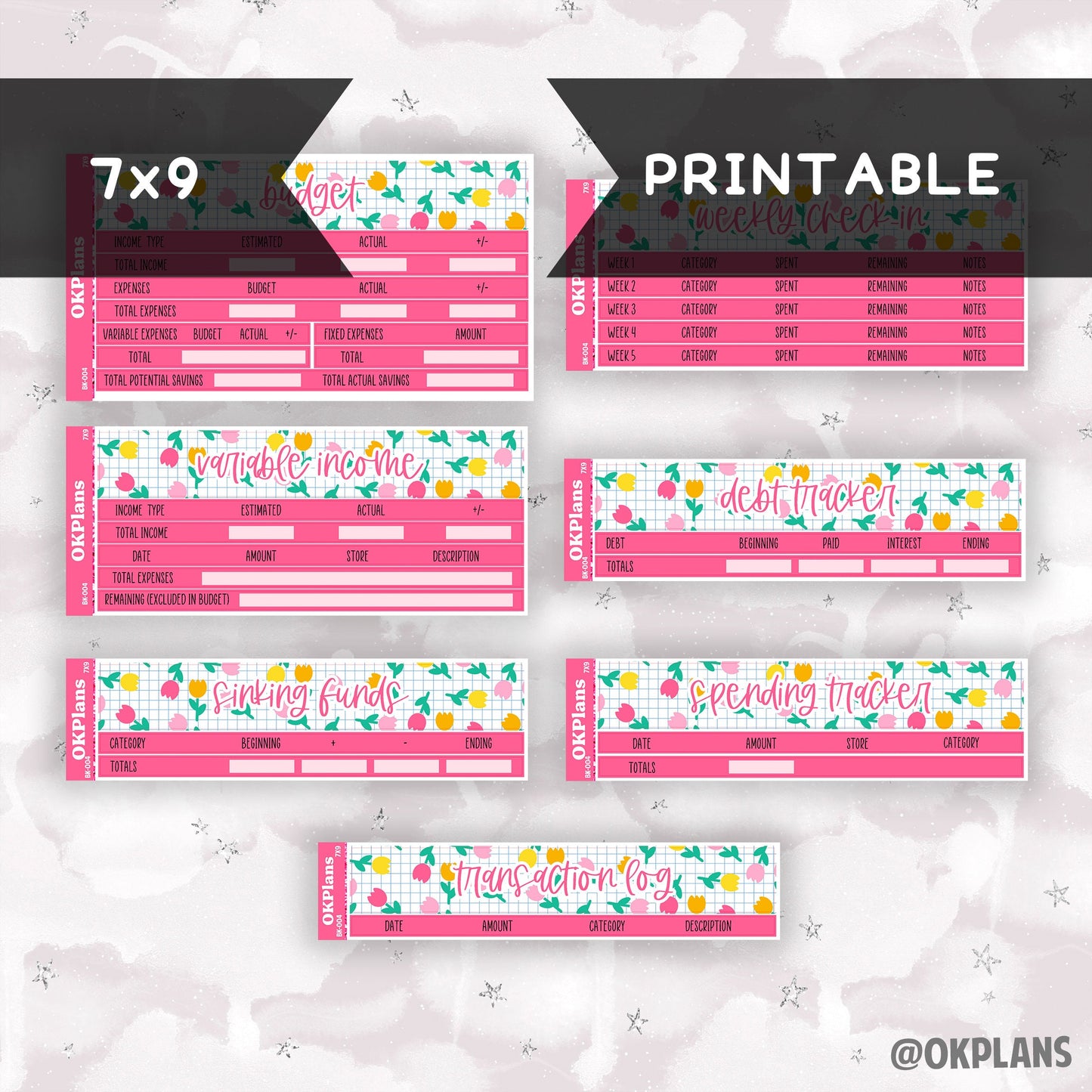 BK-004 // 7x9 // Printable // Budget Kit