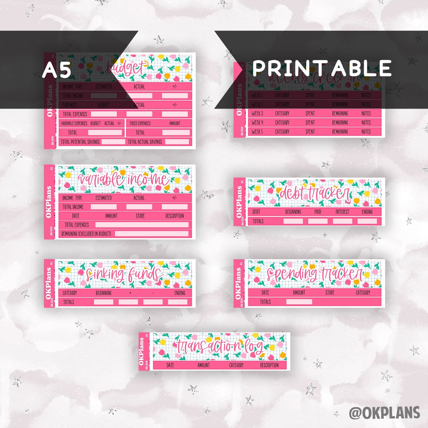 BK-004 // A5 // Printable // Budget Kit