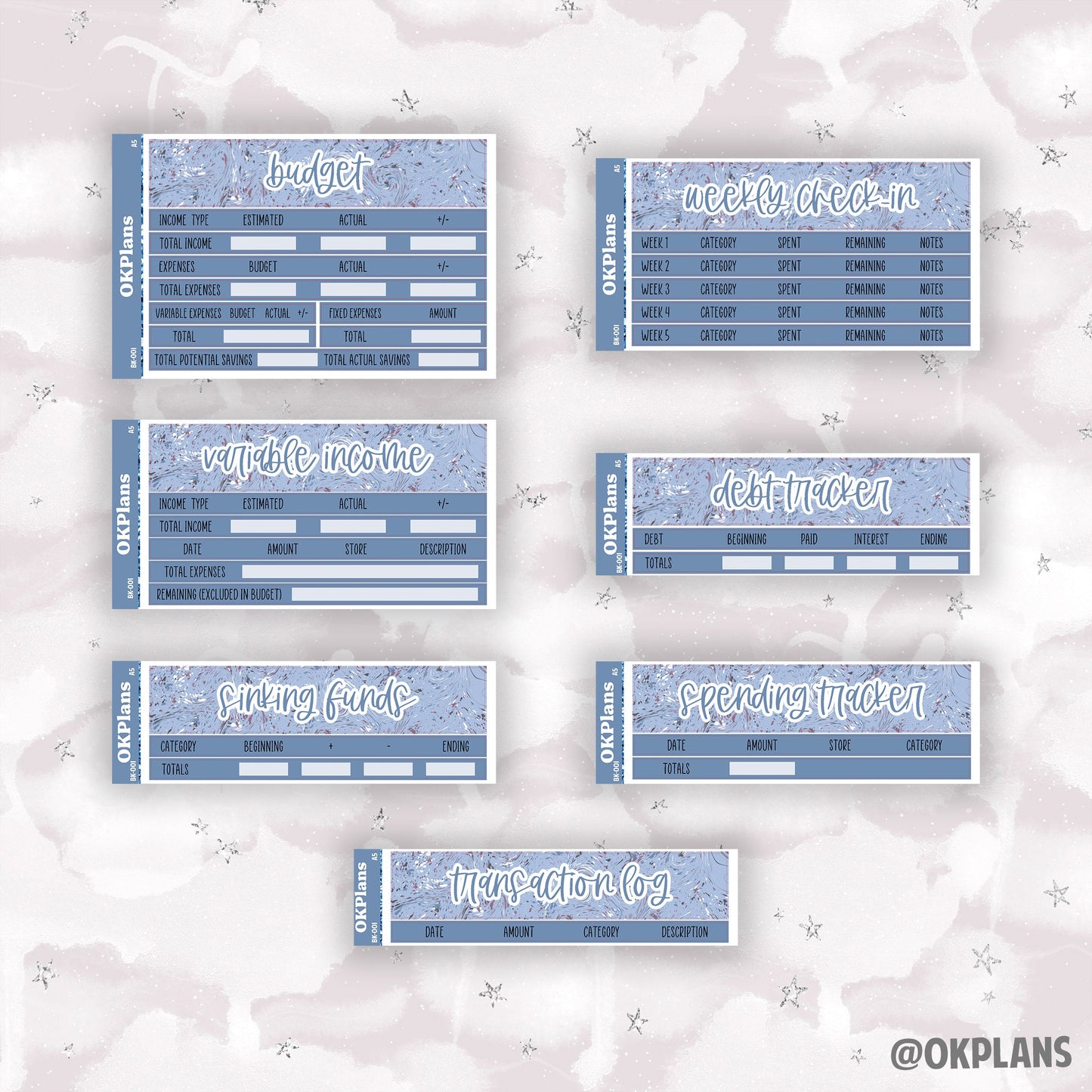 BK-001 // A5 // Printable // Budget Kit
