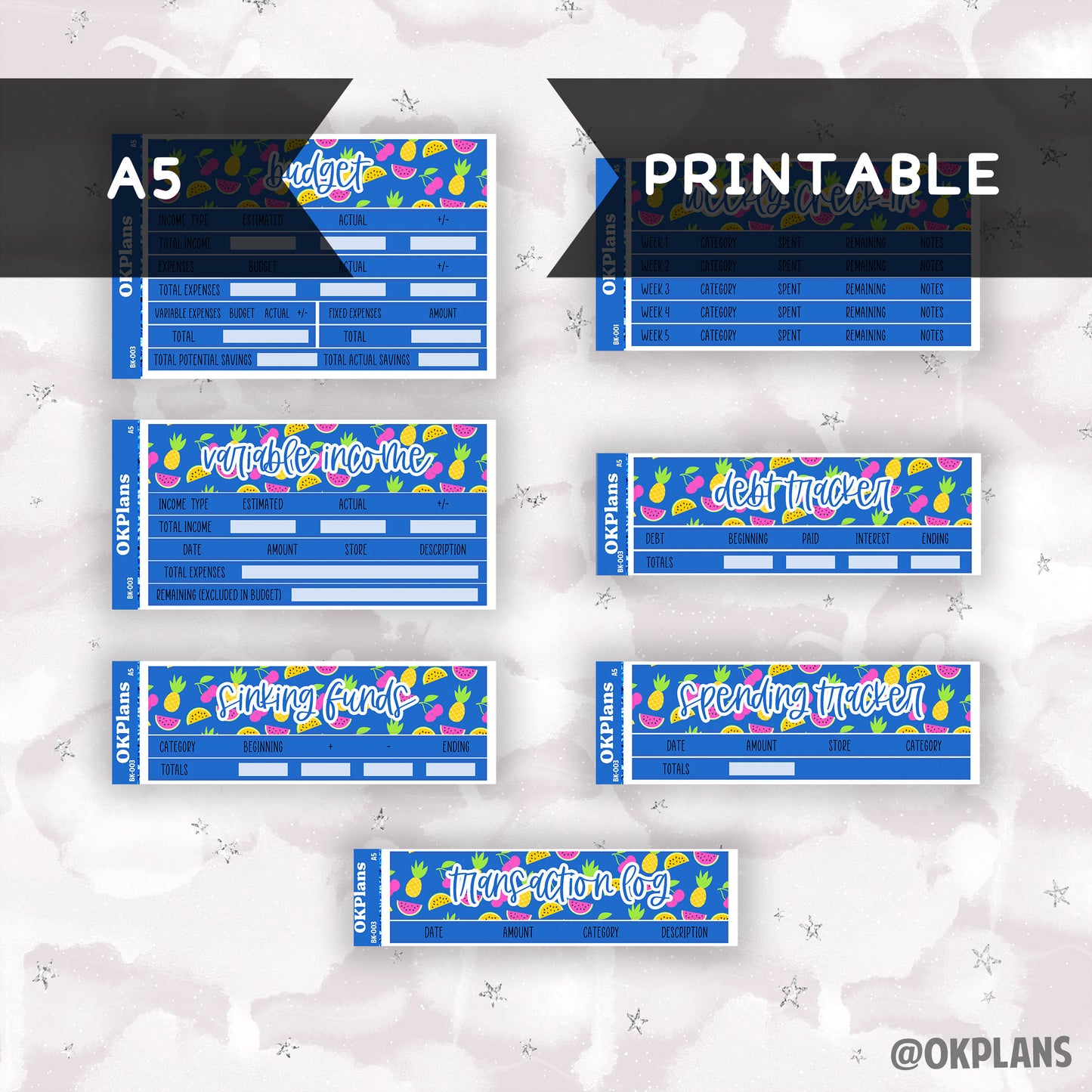 BK-003 // A5 // Printable // Budget Kit