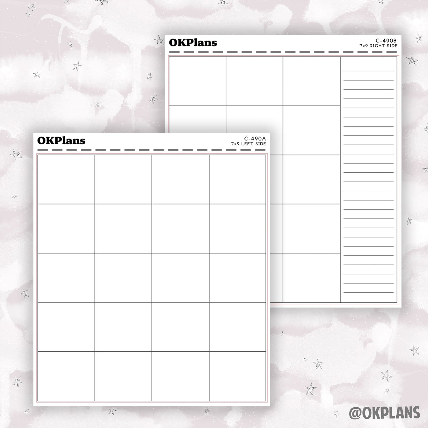 7x9 Create Your Own Monthly // Printable // C-490 // Functional