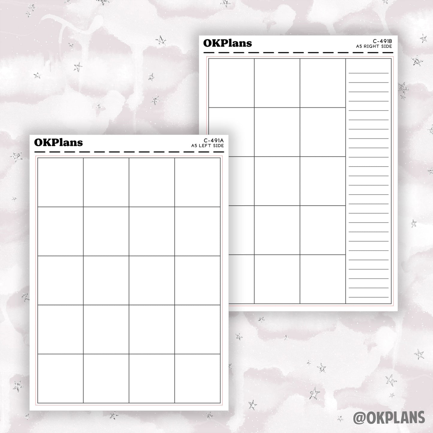 A5 Create Your Own Monthly // C-491 // Functional