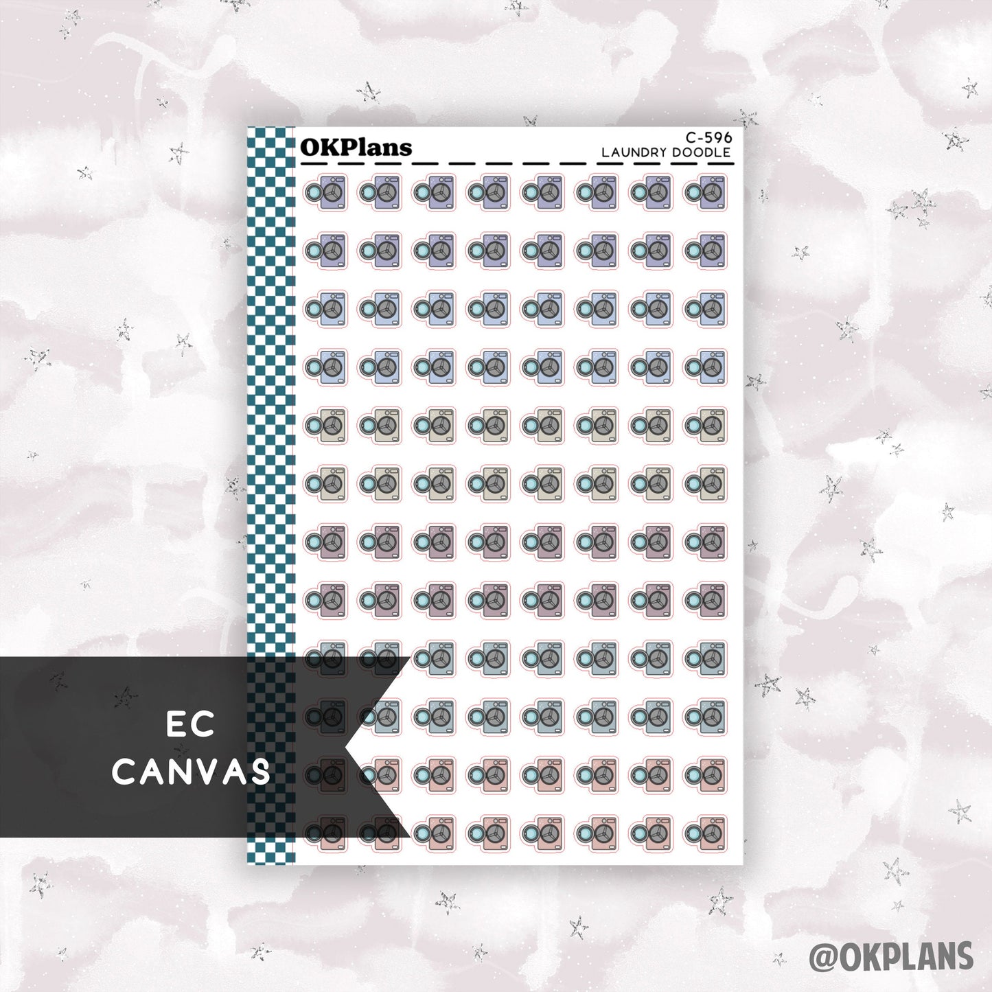 Laundry // EC Canvas // C-596 // Functional Doodle