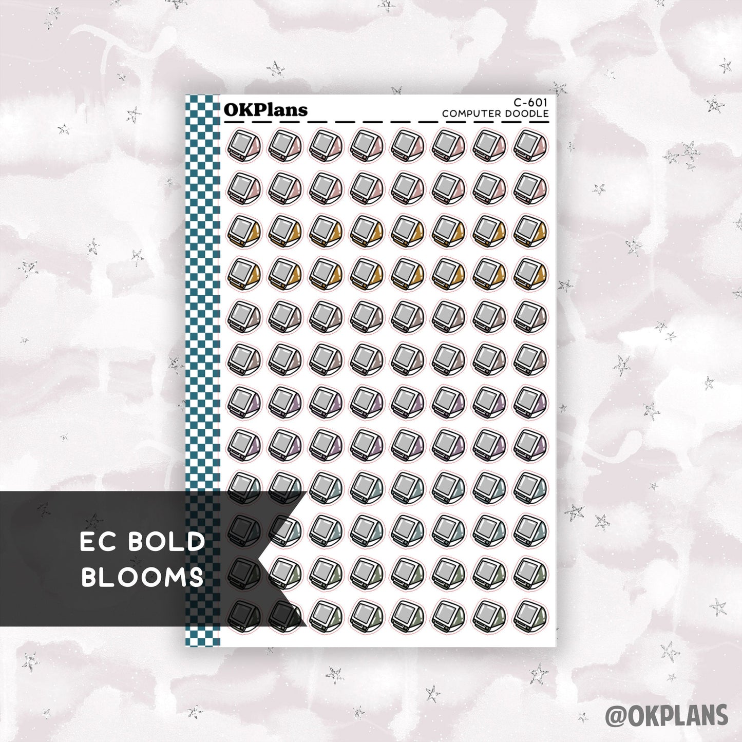 Computer // EC Bold Blooms // C-601 // Functional Doodle