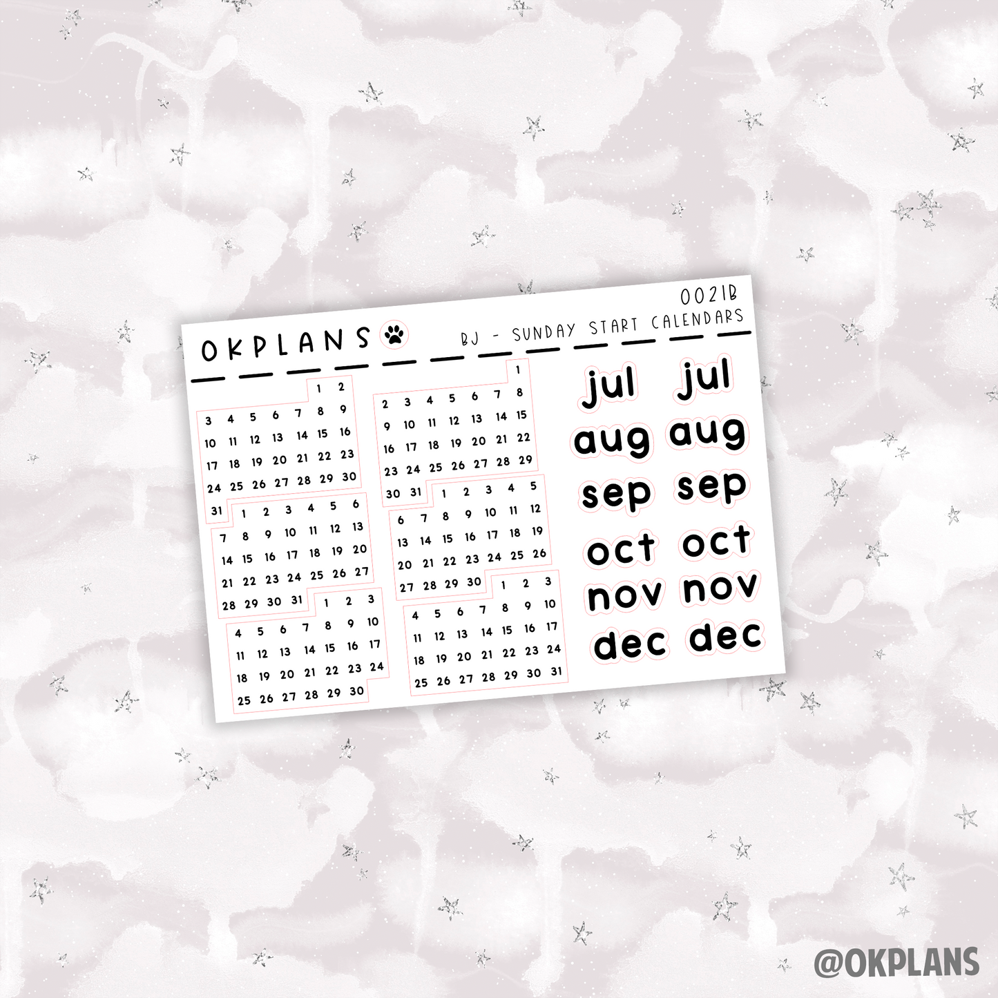 Monday Start Calendar 2023 // 0021 // Bullet Journal