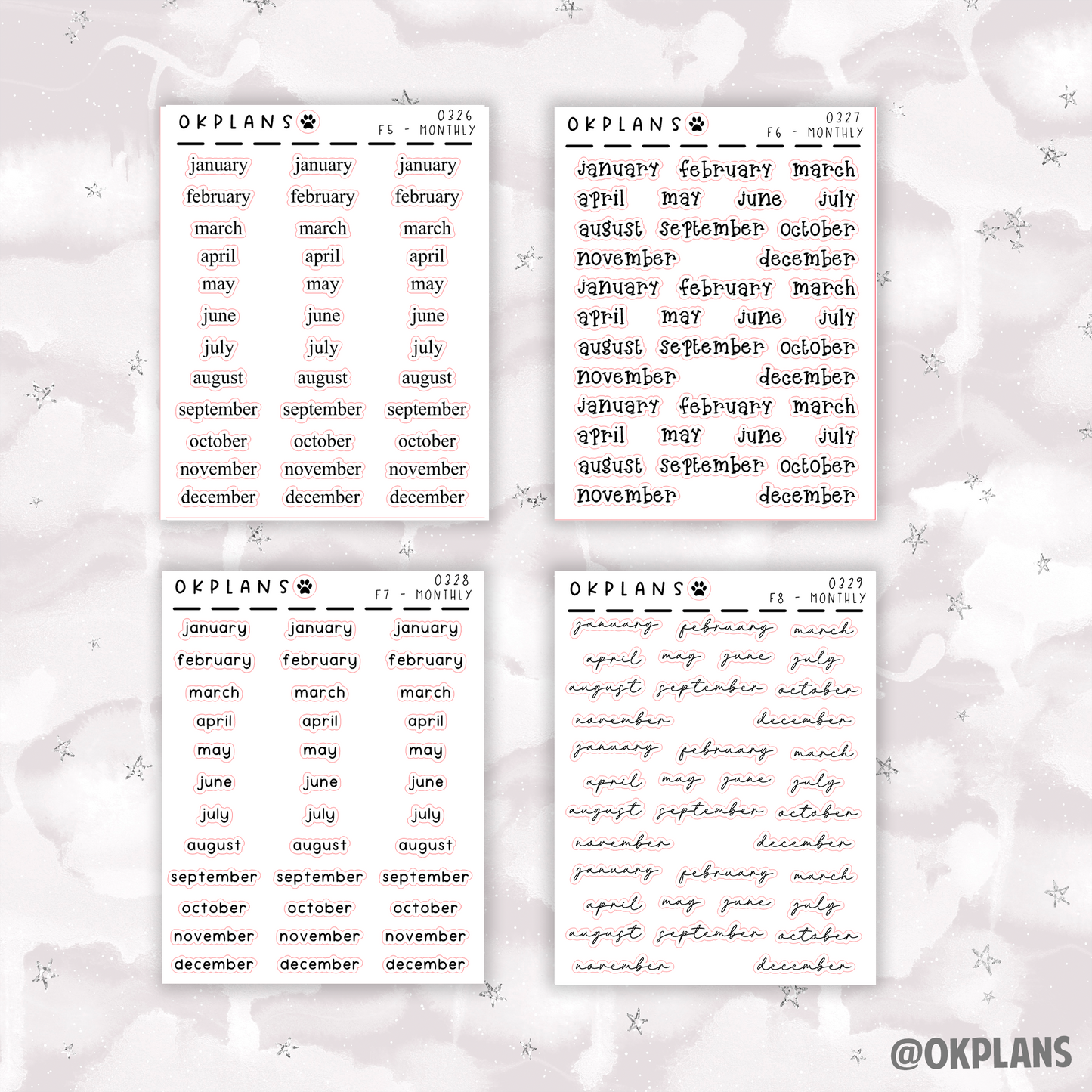 Monthly Scripts // Foiled Scripts