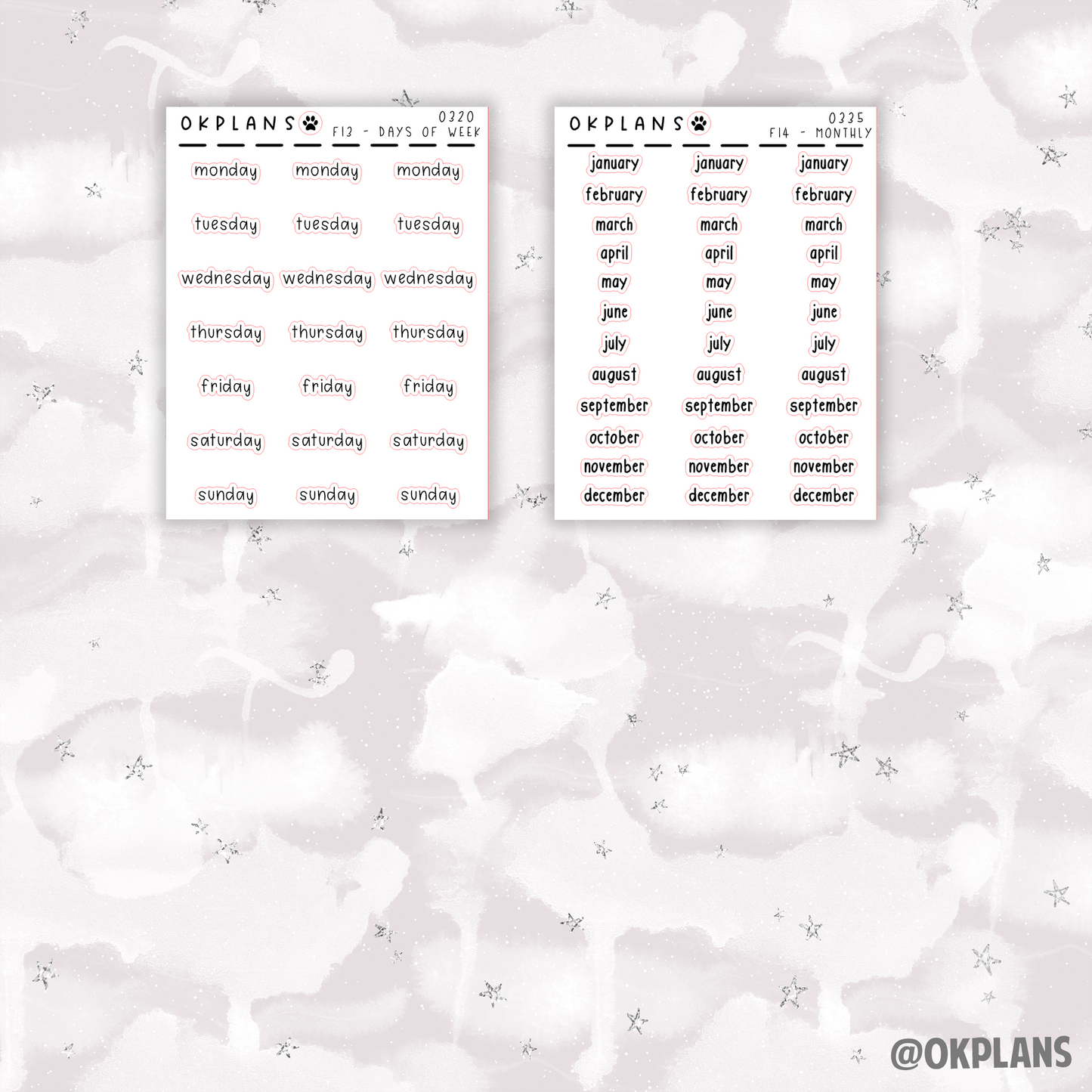 Monthly Scripts // Foiled Scripts
